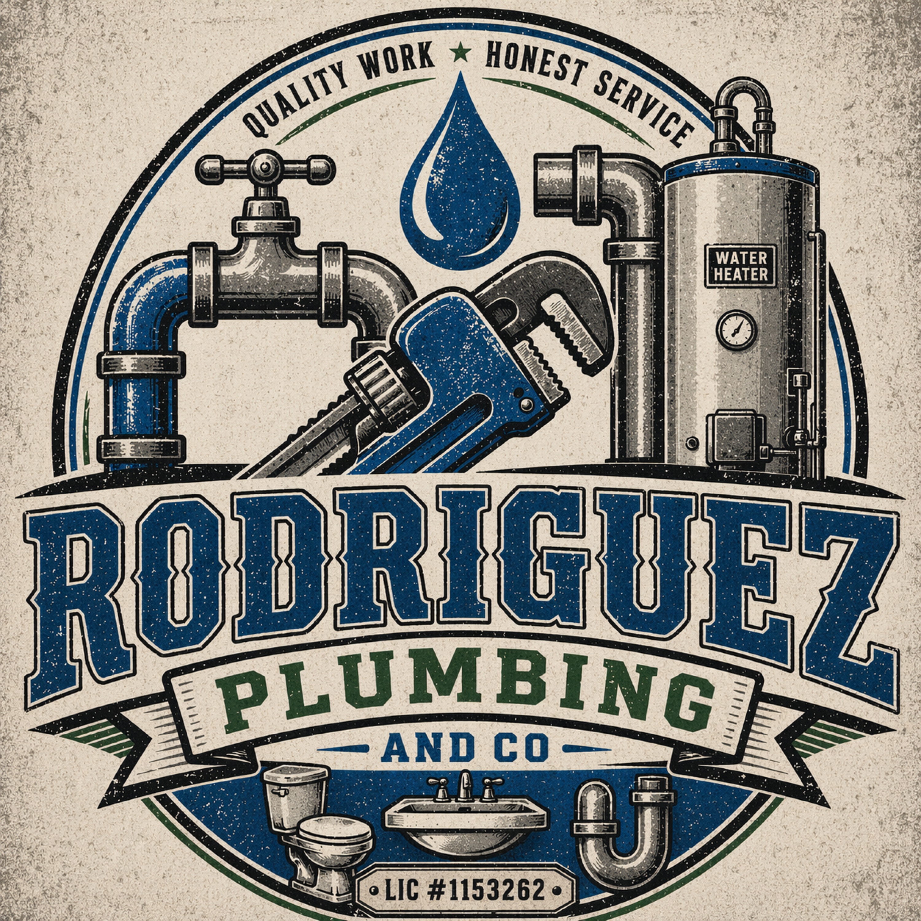 Rodriguez Plumbing Company LLC Logo