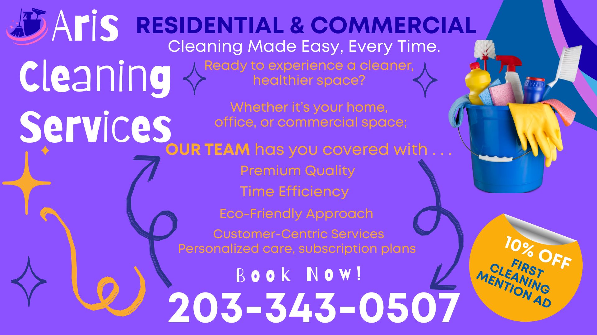 Aris's Cleaning Services Logo