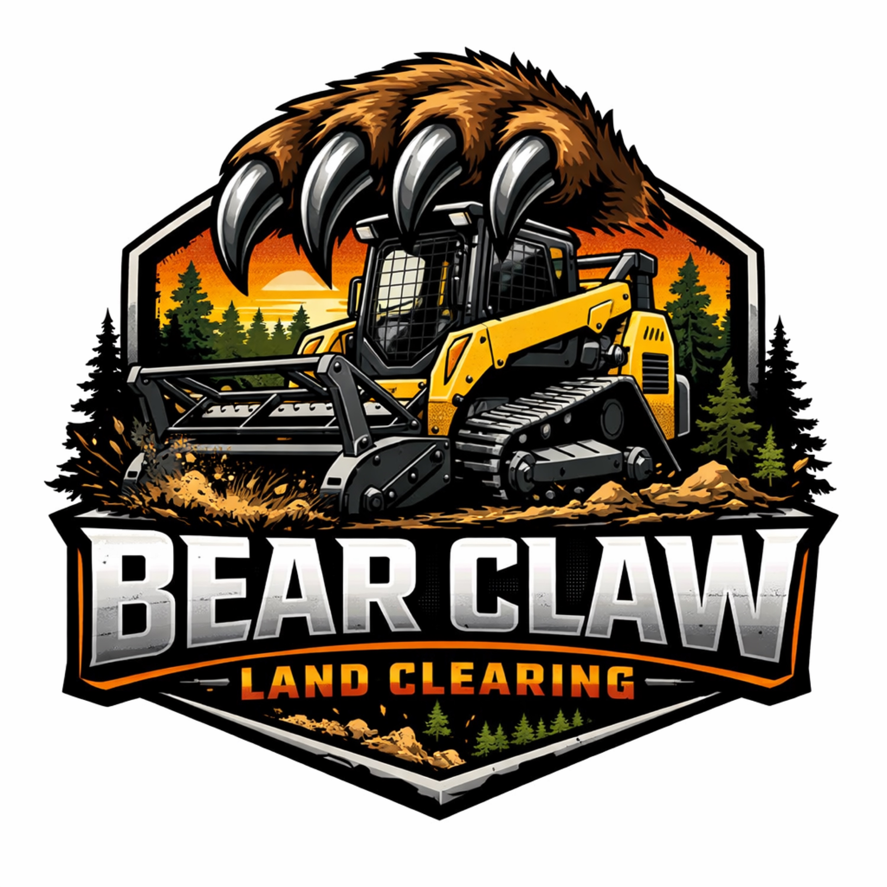 Bear Claw Land Clearing Logo