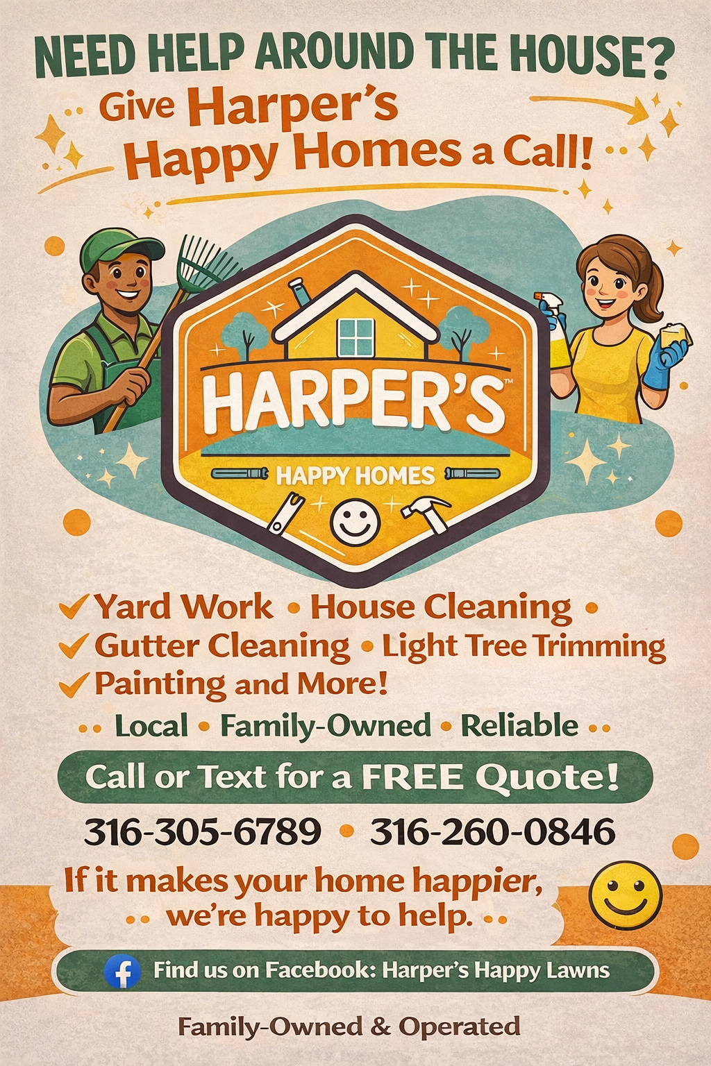 Harper's Happy Homes Logo