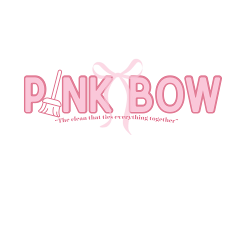 Pink Bow Cleaning Co Logo