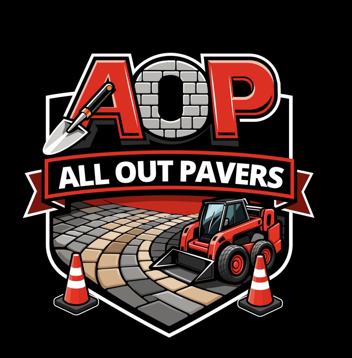 All Out Pavers Logo