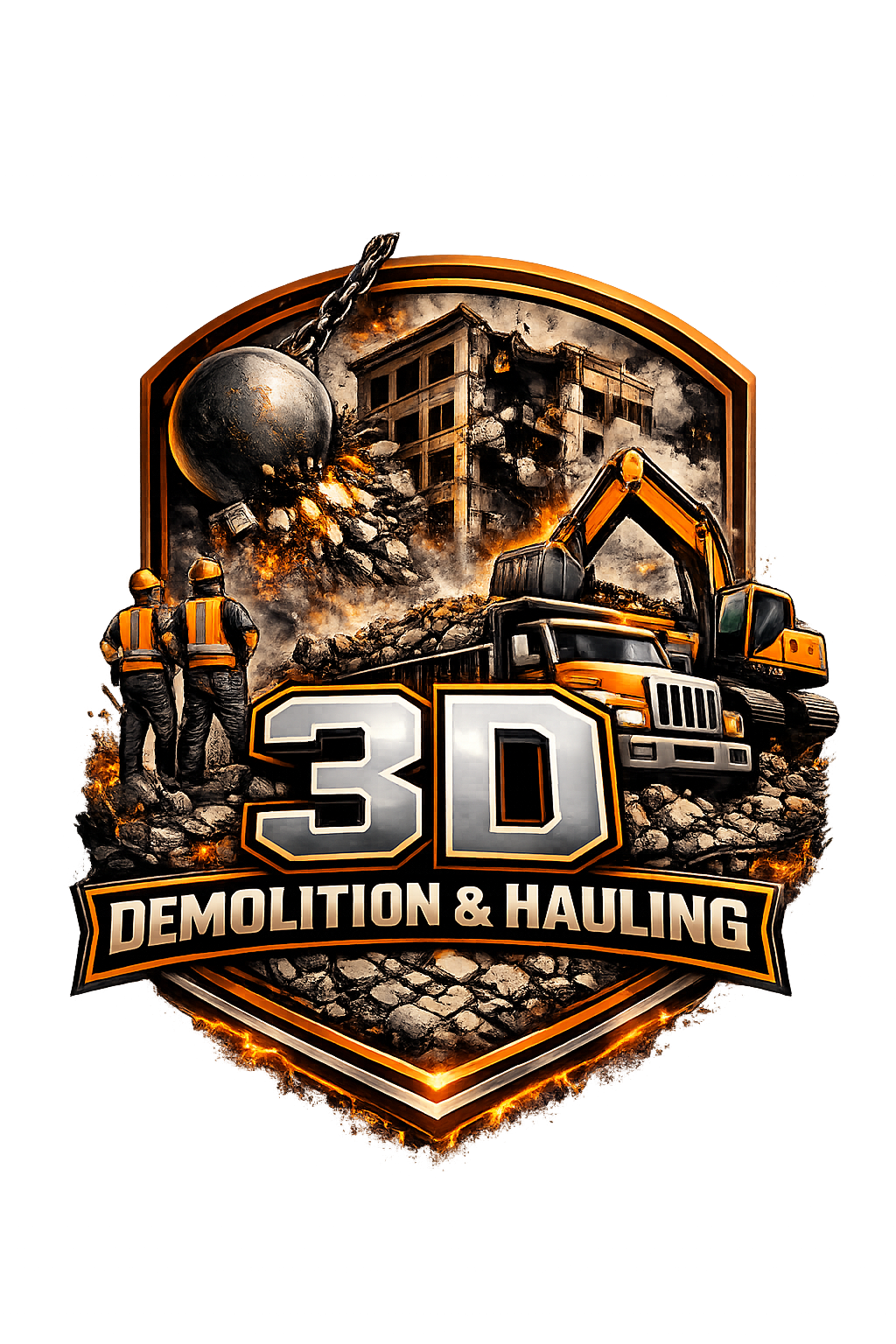 3D Demolition & Hauling Logo