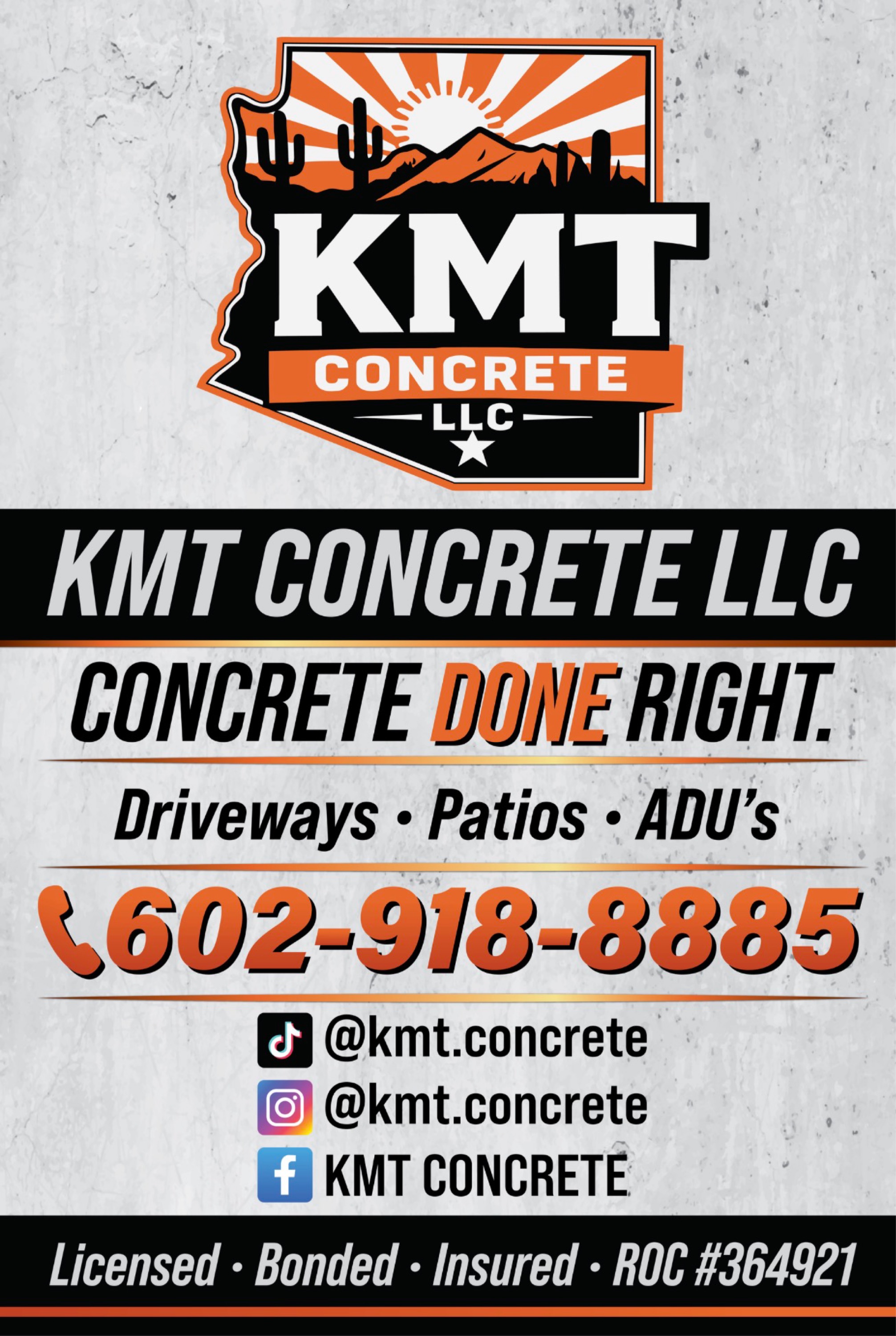 KMT Concrete Logo