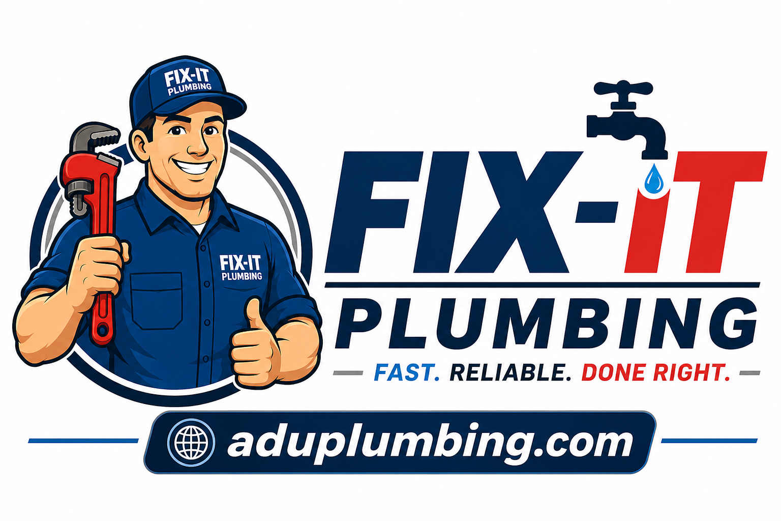Fix-It Plumbing Logo