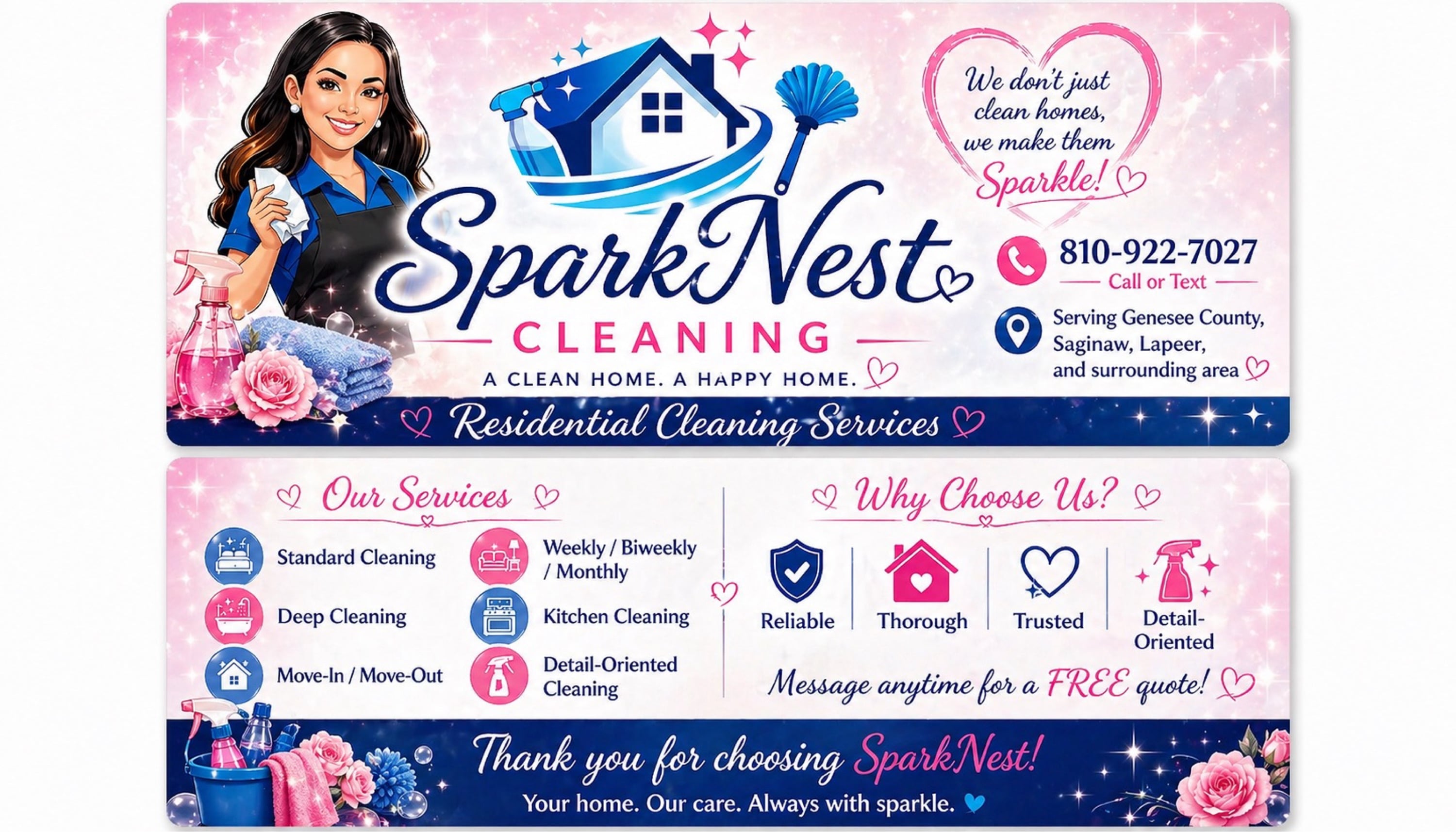SparkNest Cleaning Logo