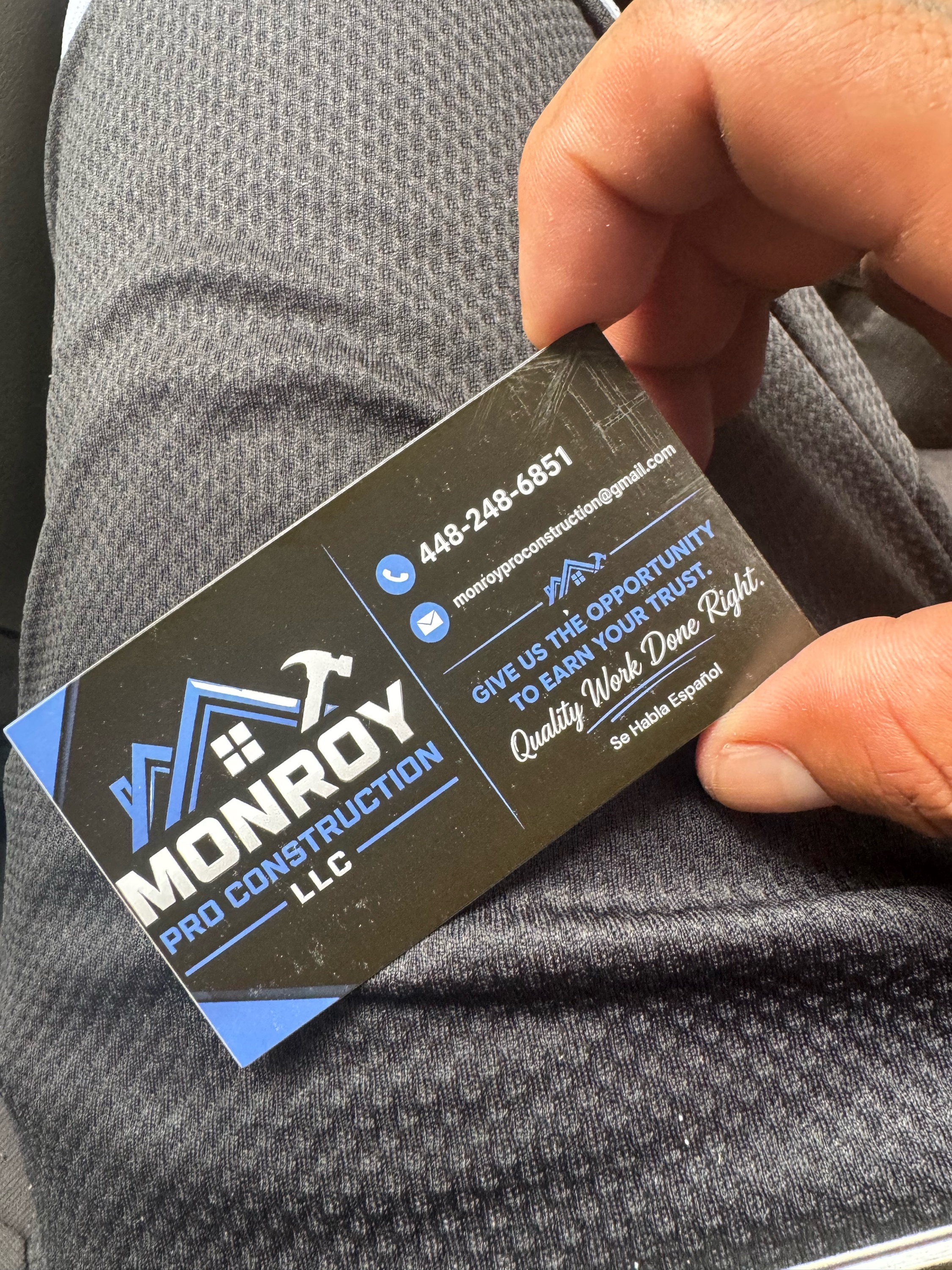 Monroy Construction Pro Logo
