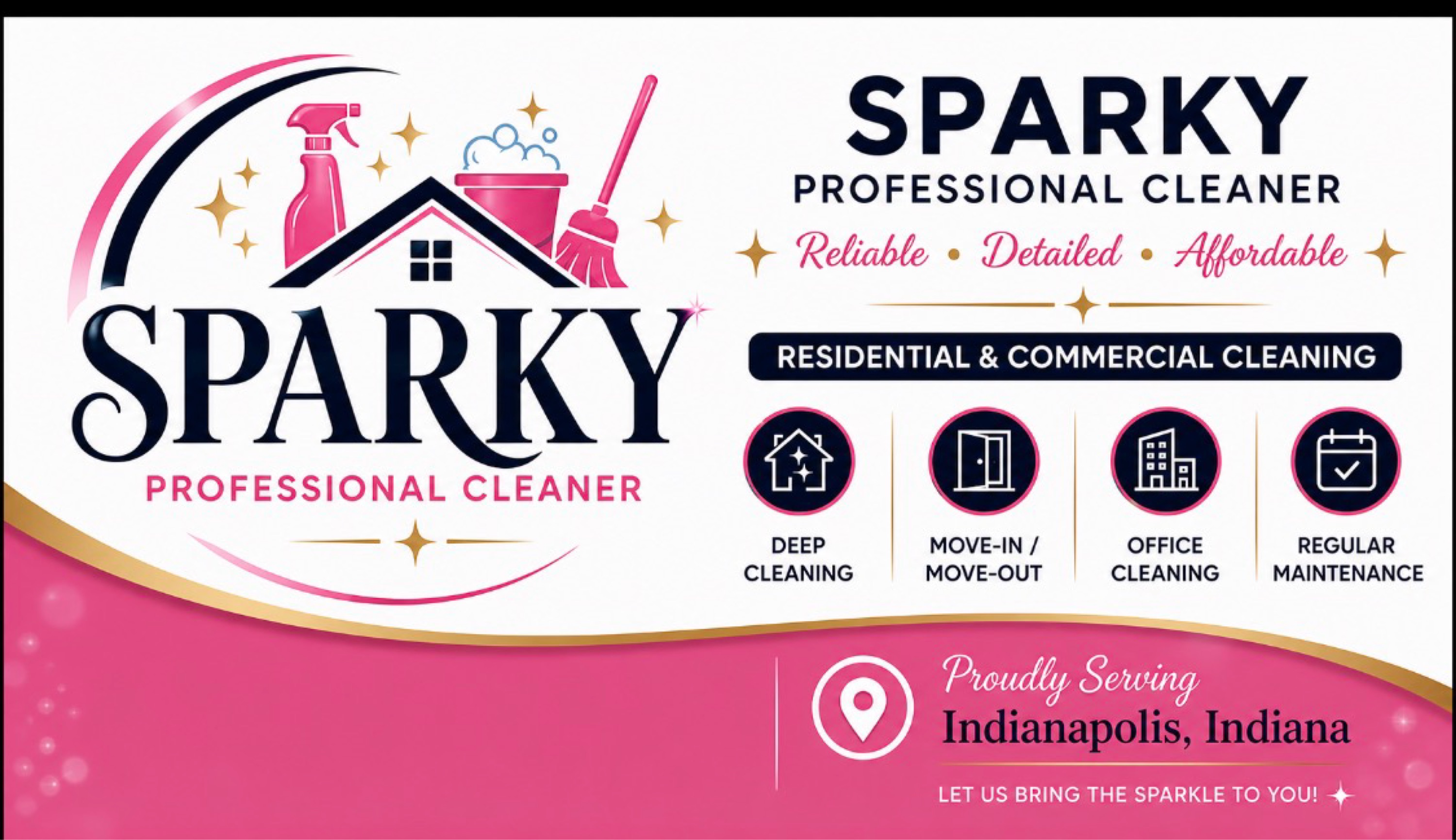 SPARKLY PROFESSIONAL CLEANER Logo