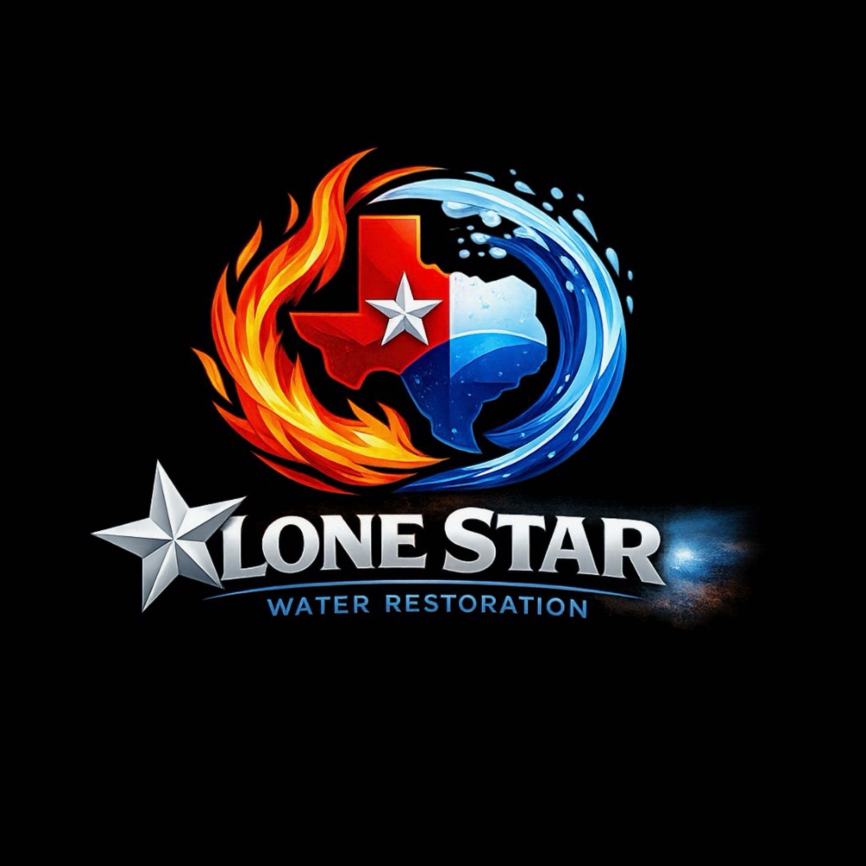 LoneStar Water Restoration Logo