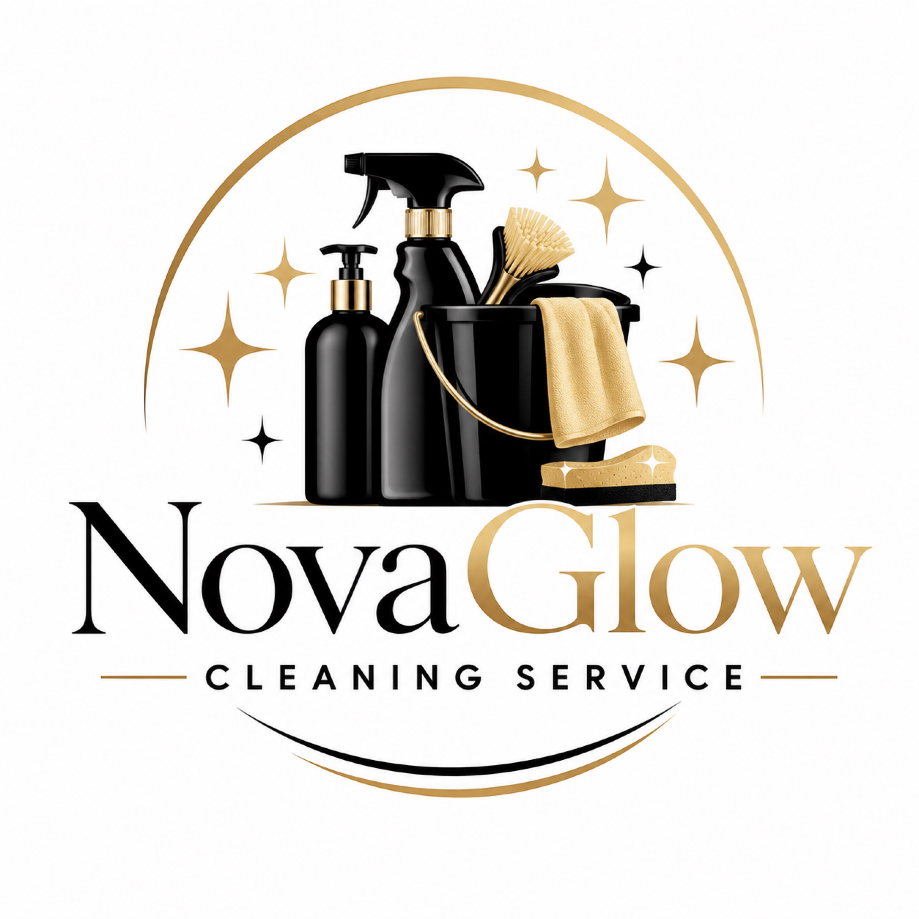Nova Glow Cleaning Service Logo