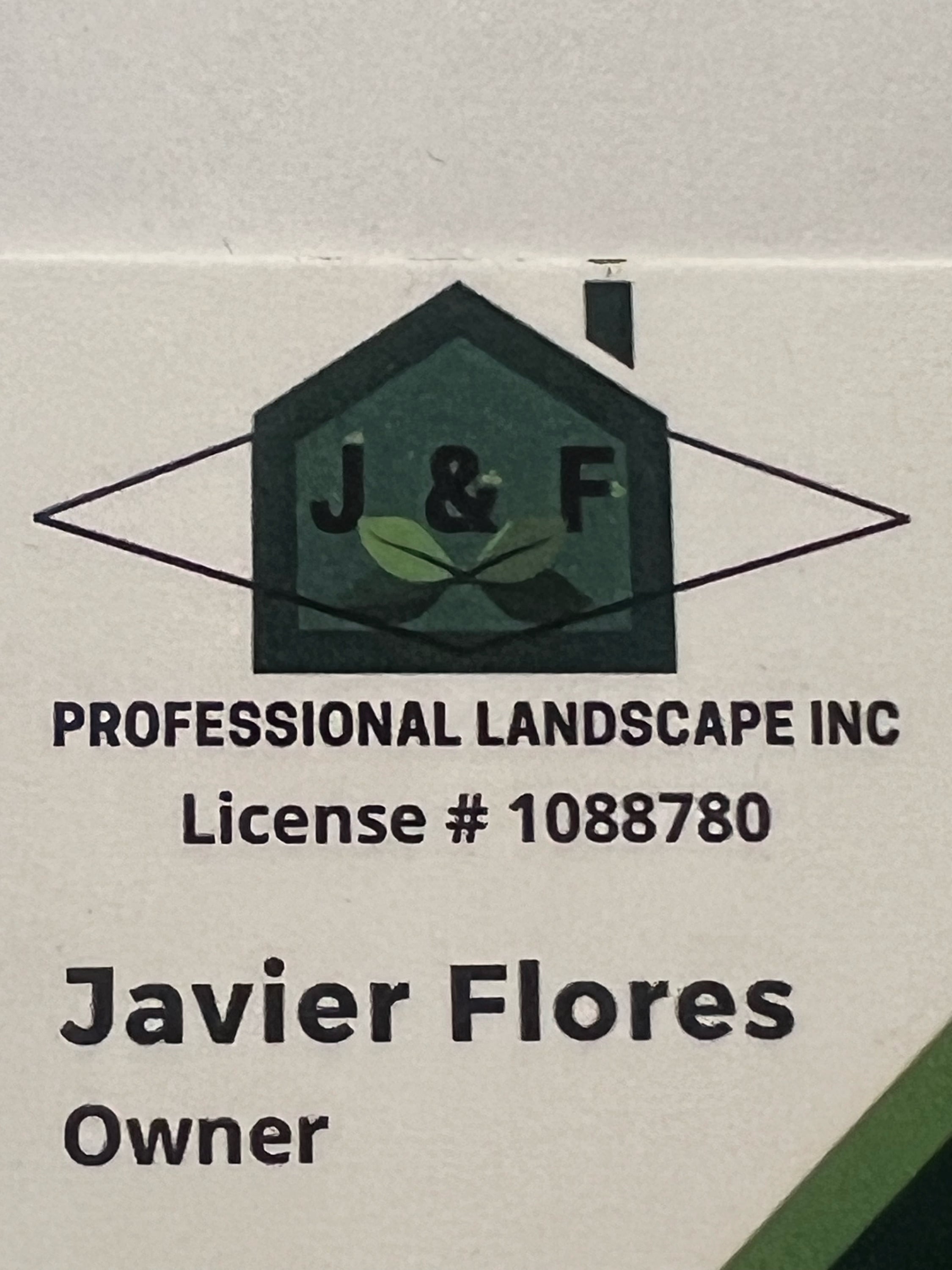 J & F Professional Landscape Inc Logo
