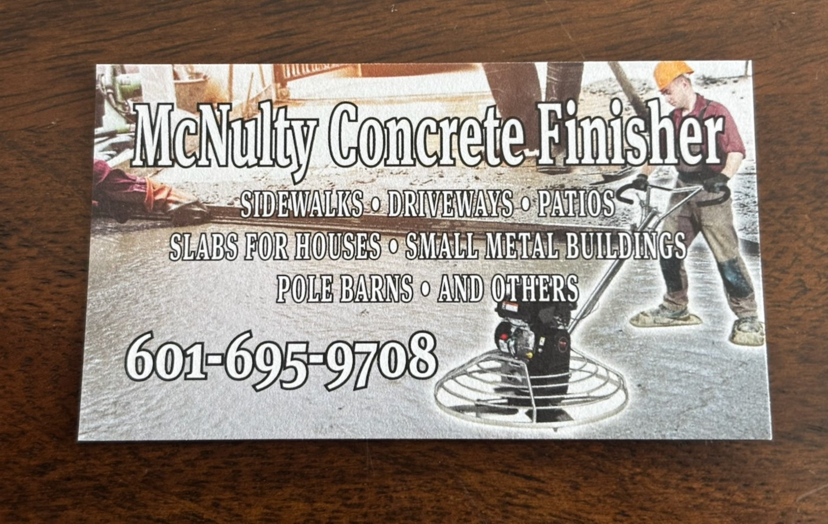 Mcnulty Cement Finisher Logo