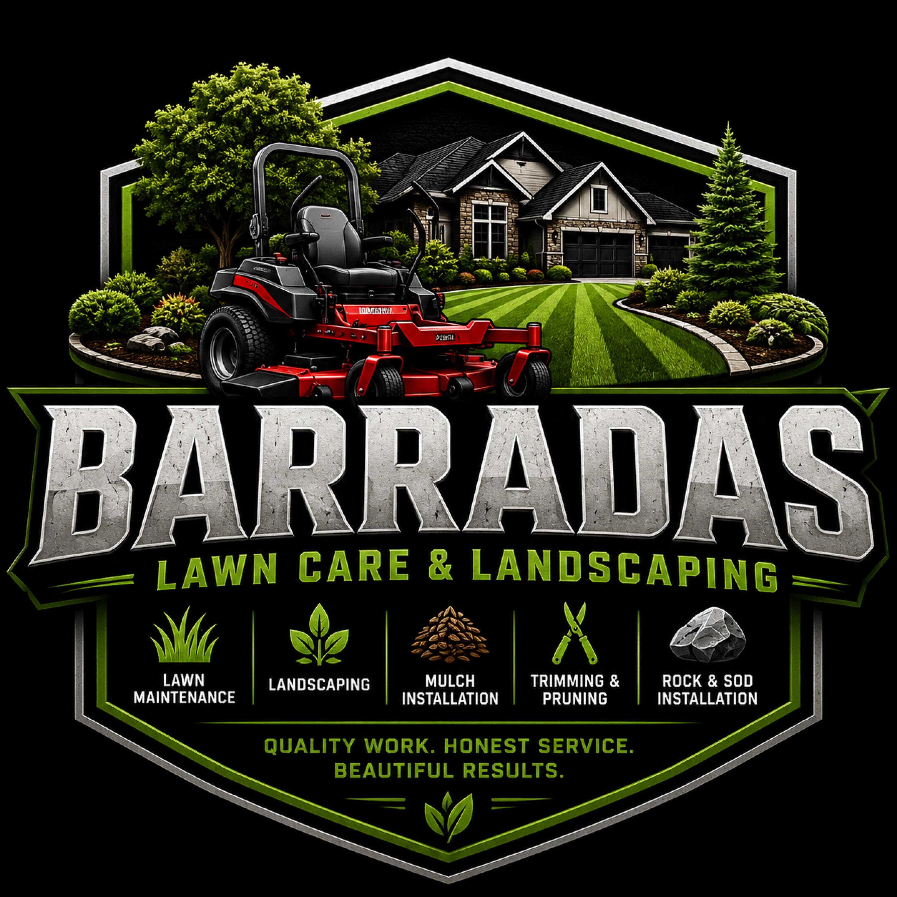 Barradas Lawn Care & Landscaping Logo