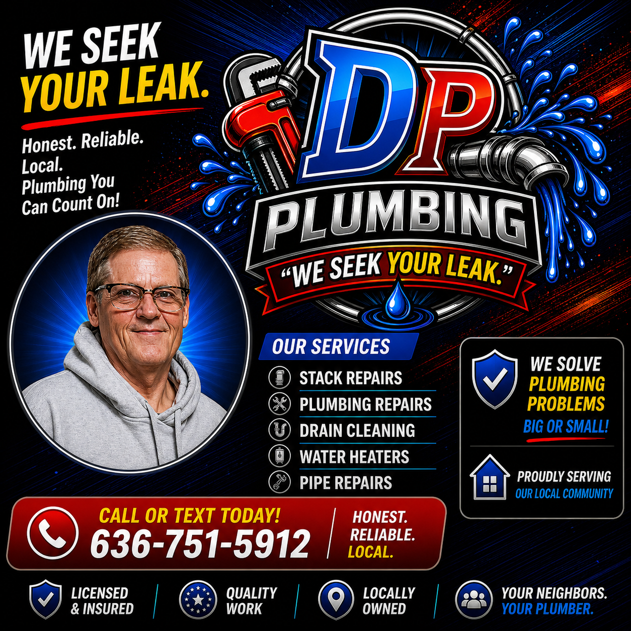 DP Plumbing LLC Logo