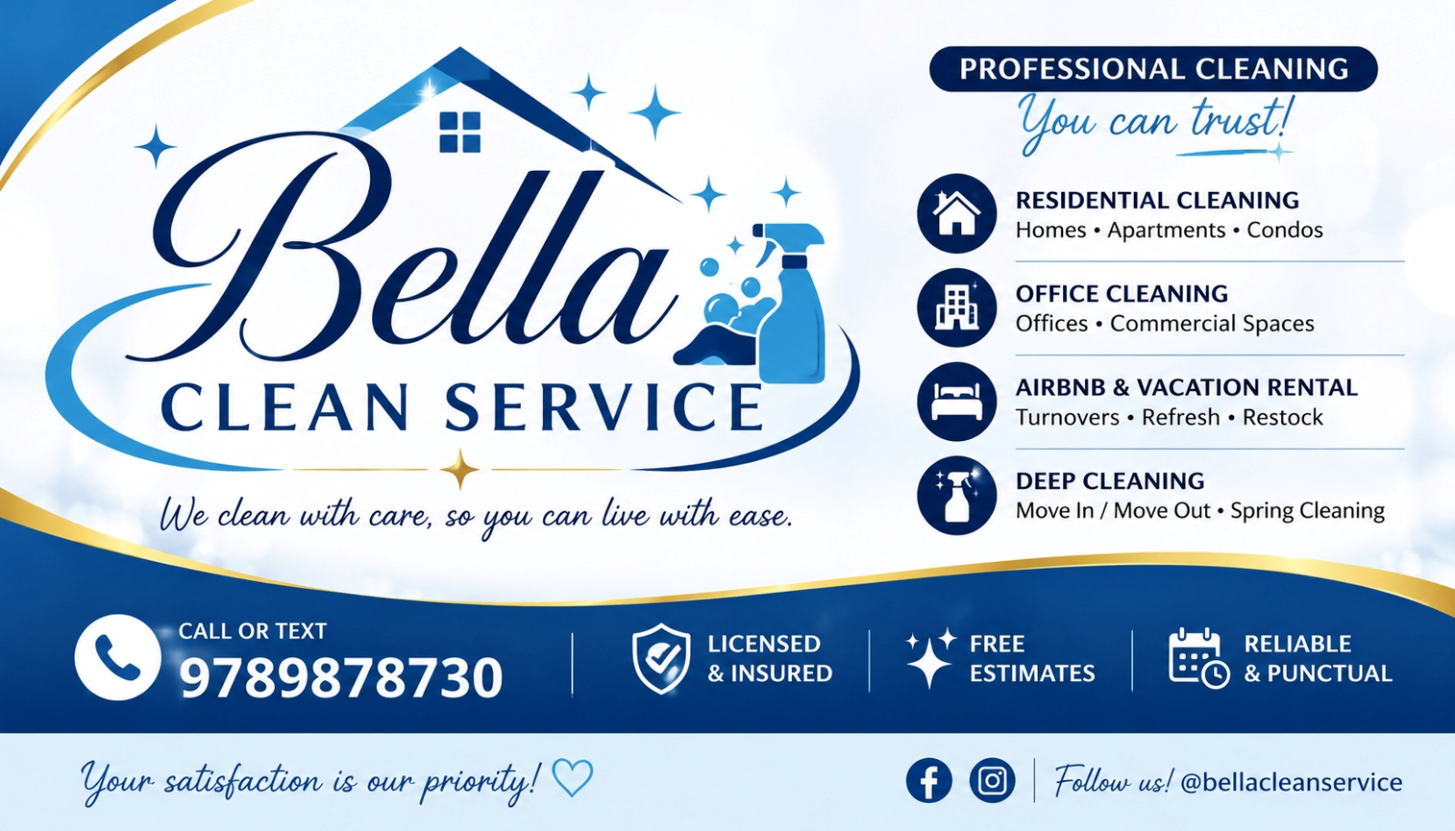 Bella Clean Service Logo