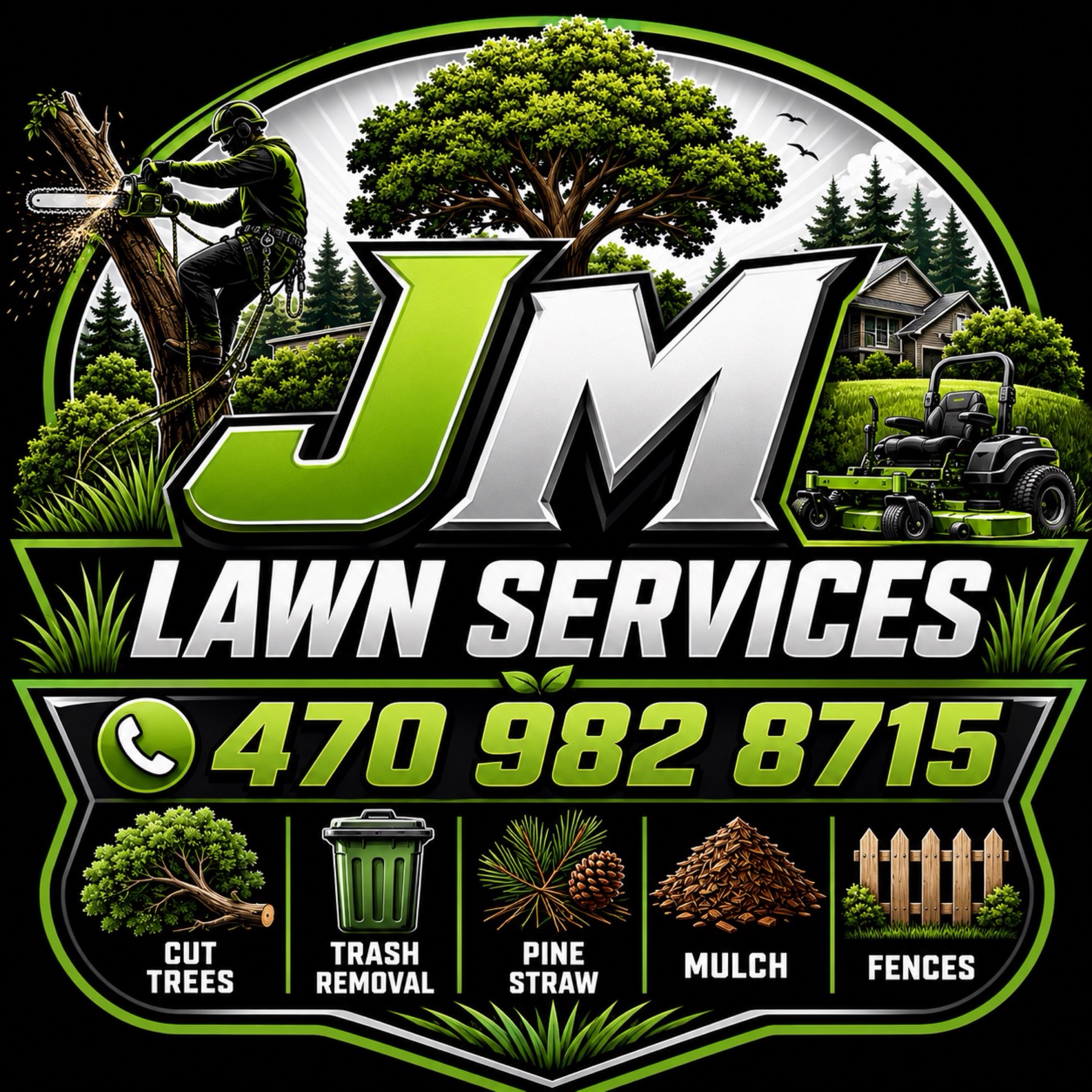 JM lawn service Logo