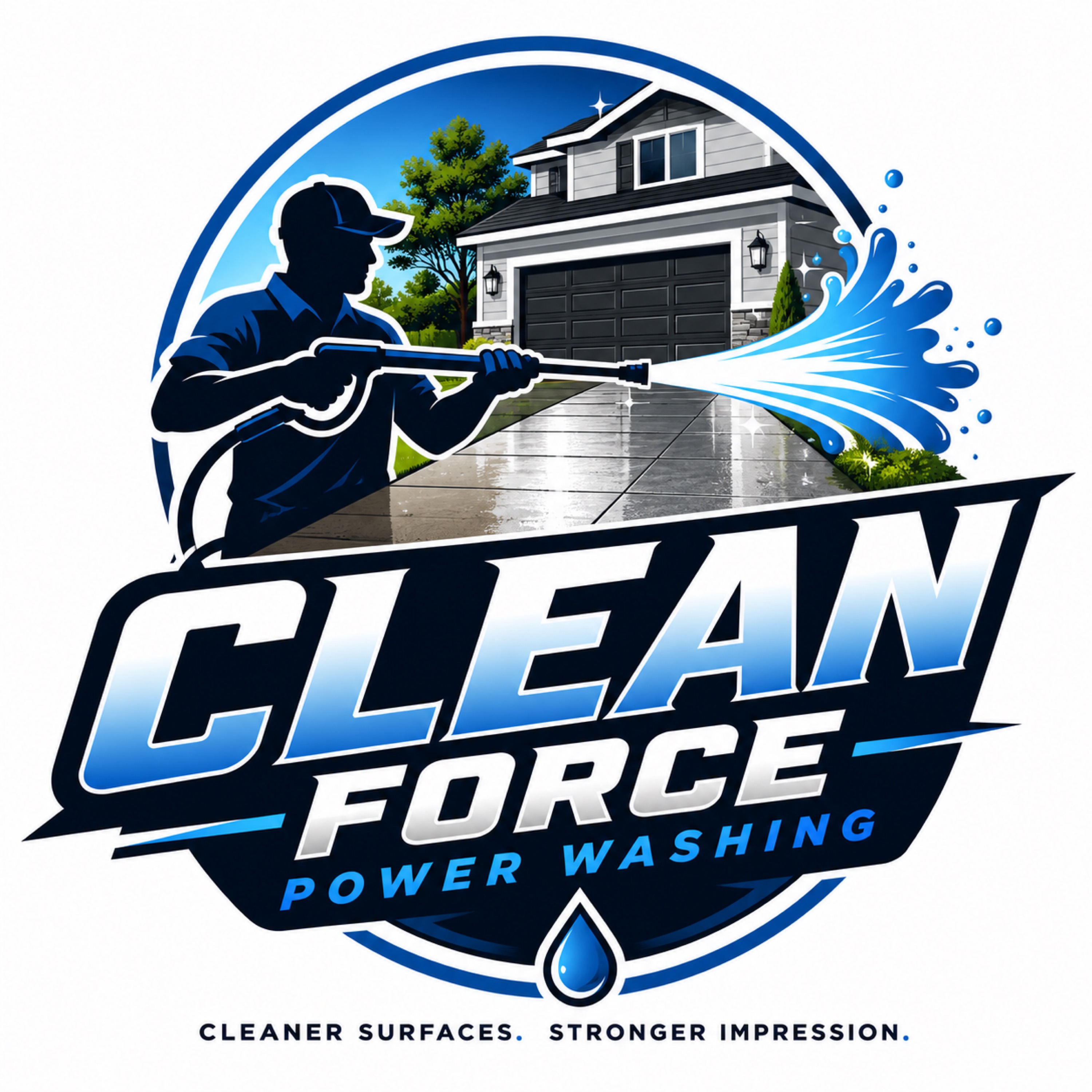 Clean Force Power Washing LLC Logo
