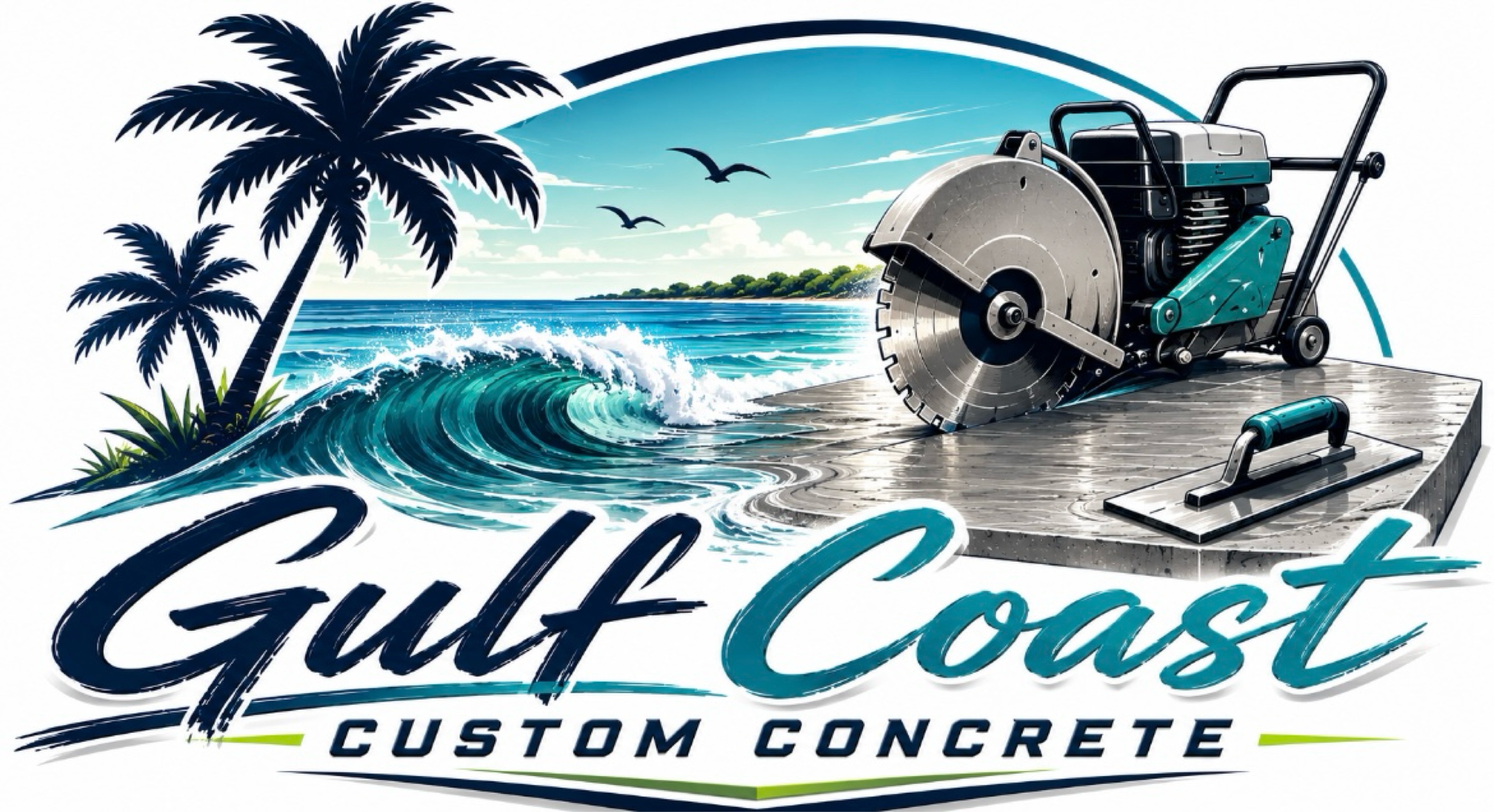 Gulfcoast Custom Concrete Logo