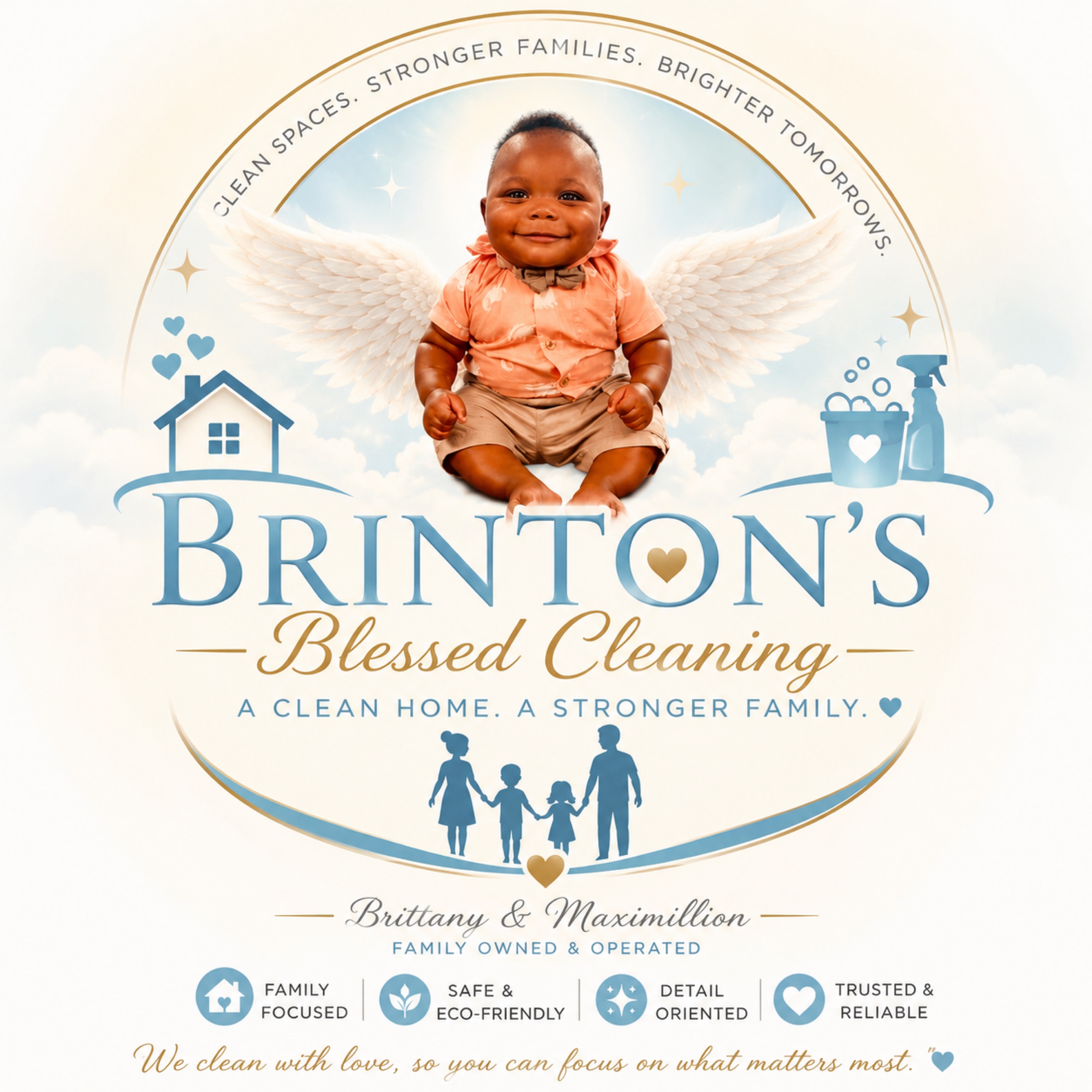 Brinton's Blessed Cleaning Logo