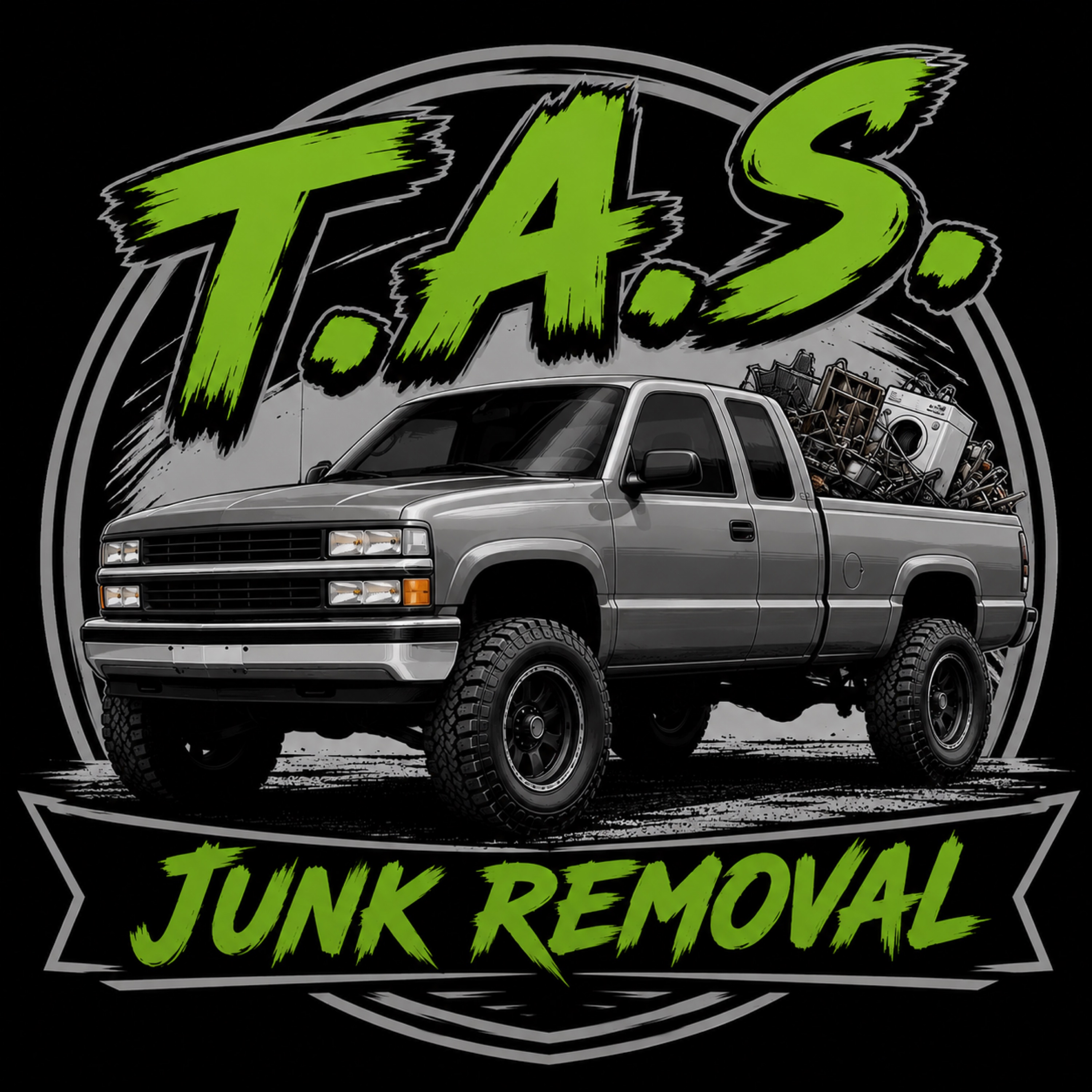 T.A.S. Junk Removal Logo