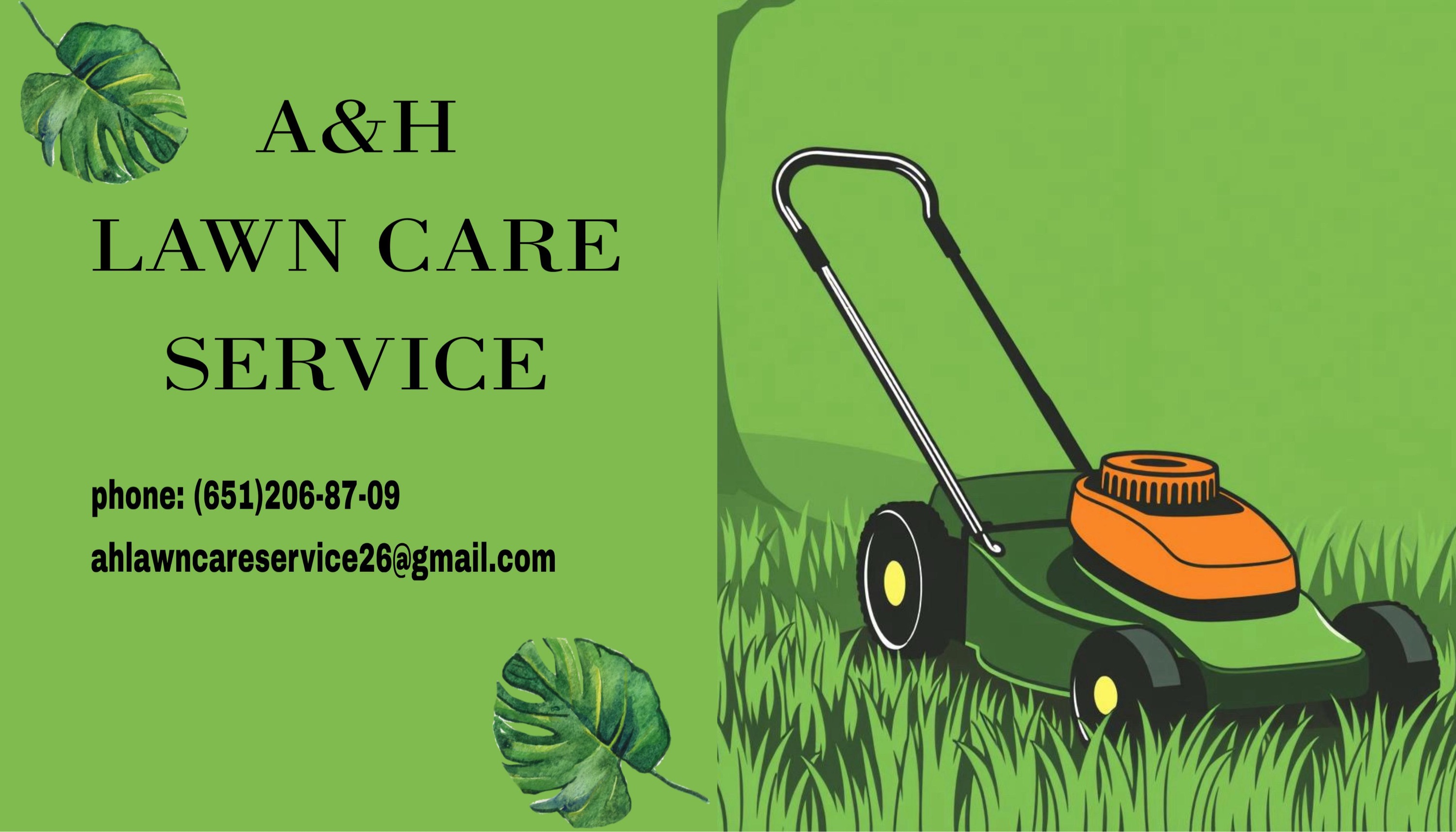 A&H lawn care service Logo