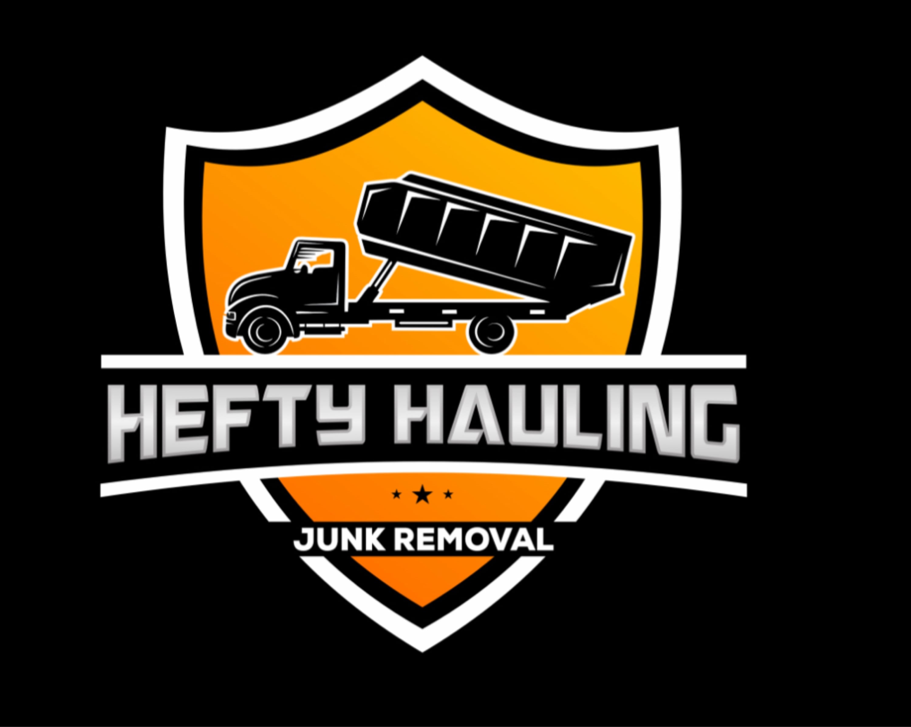 Hefty Hauling Junk Removal Logo