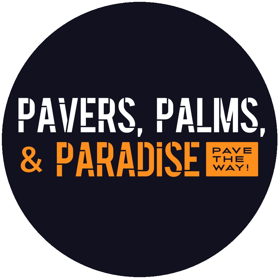 Pavers, Palms, and Paradise Logo