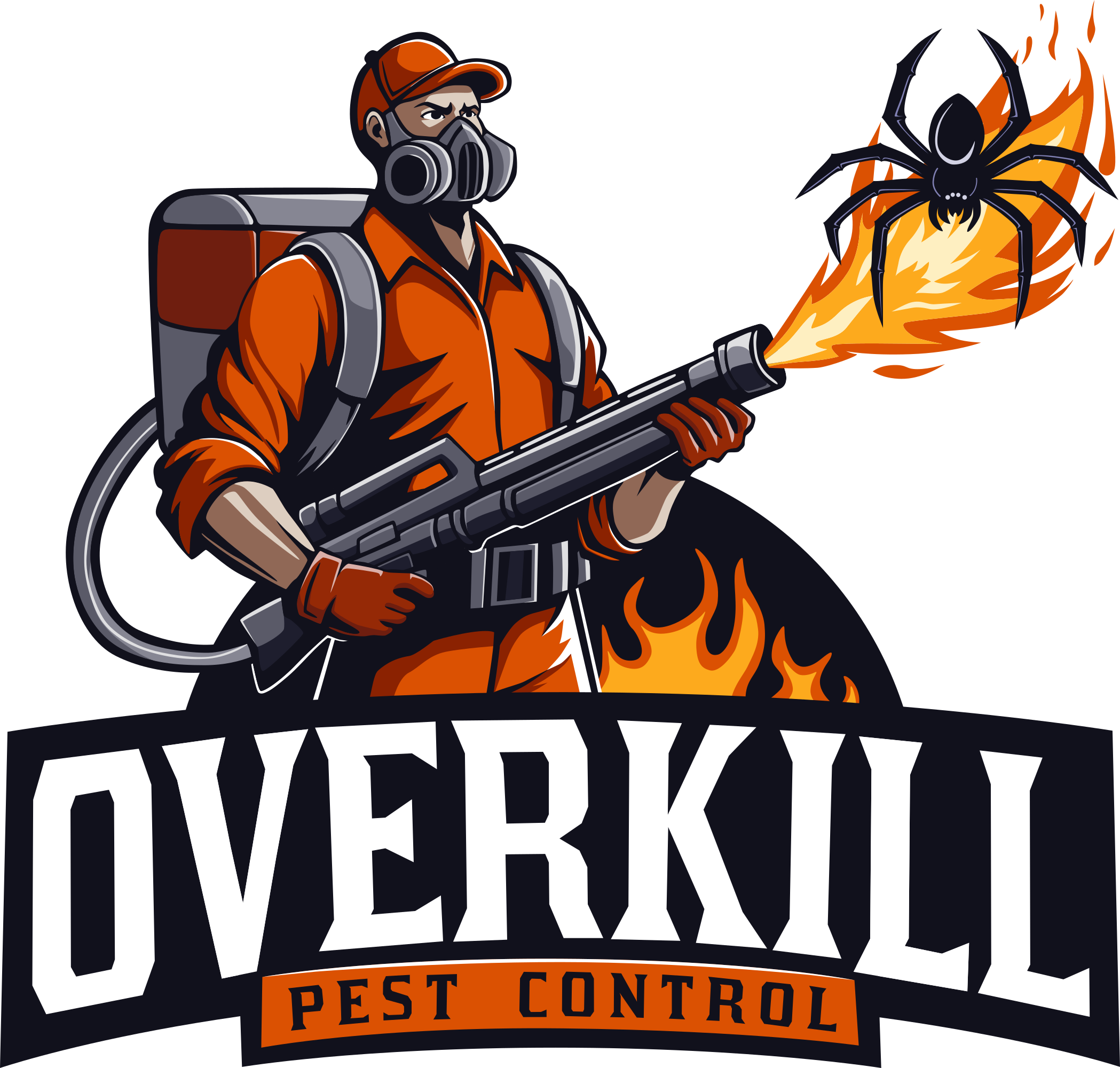Overkill Pest Control Logo