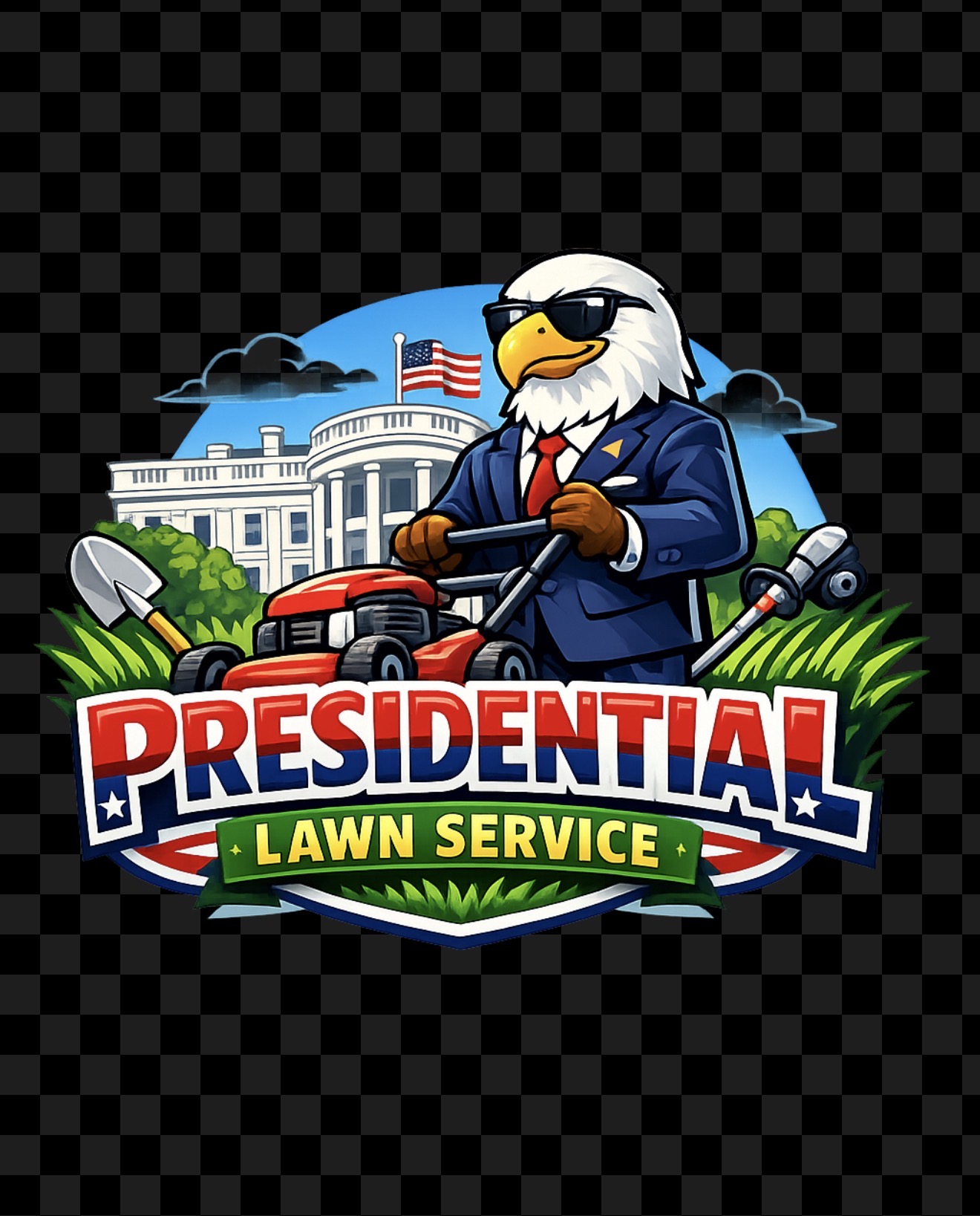 Presidential Lawn Service Logo