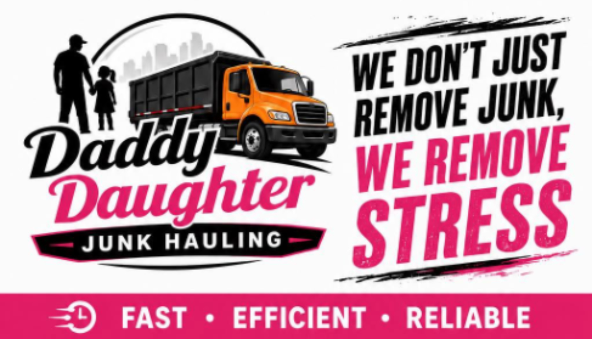 DADDY DAUGHTER JUNK HAULING Logo