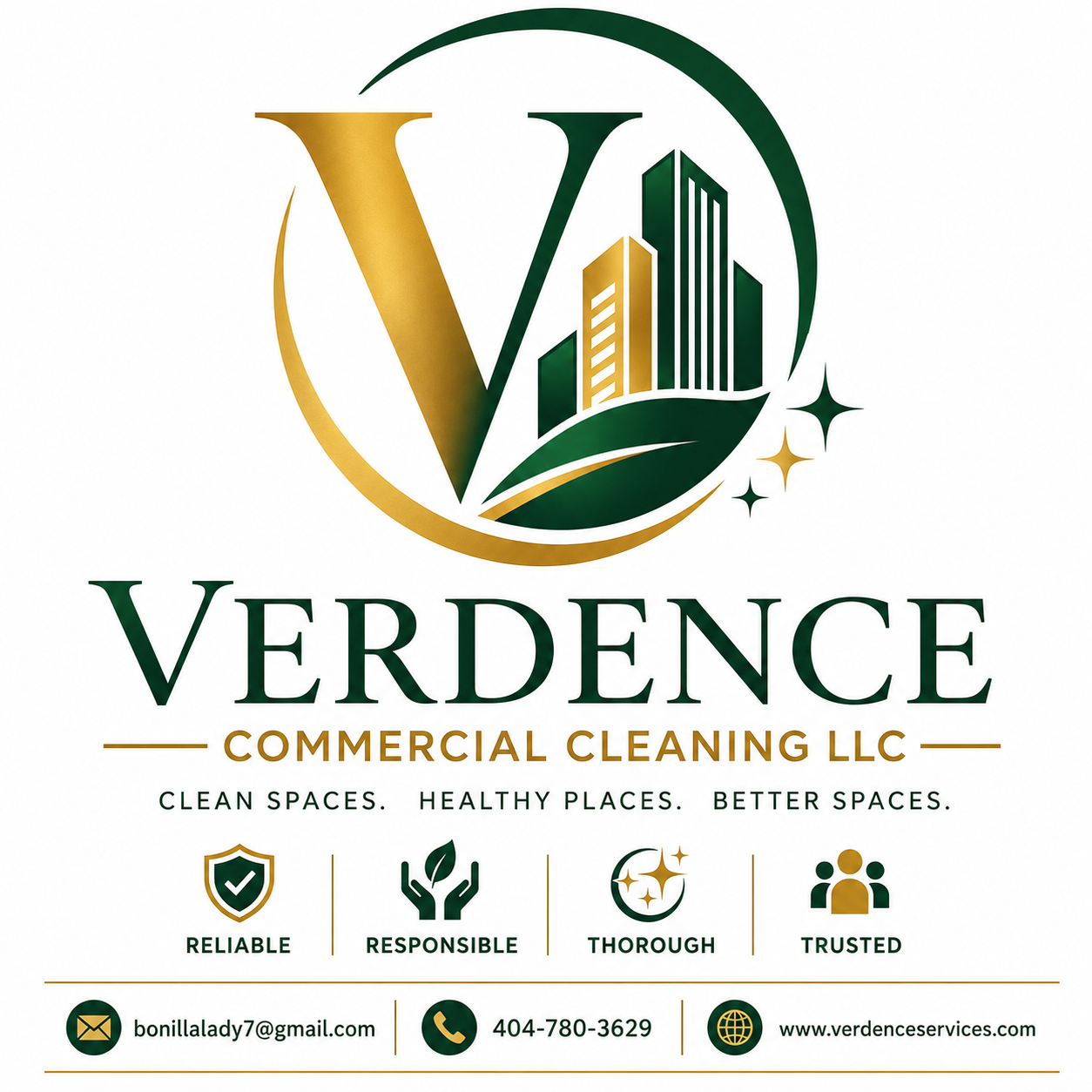 Verdence Commercial Cleaning, LLC Logo
