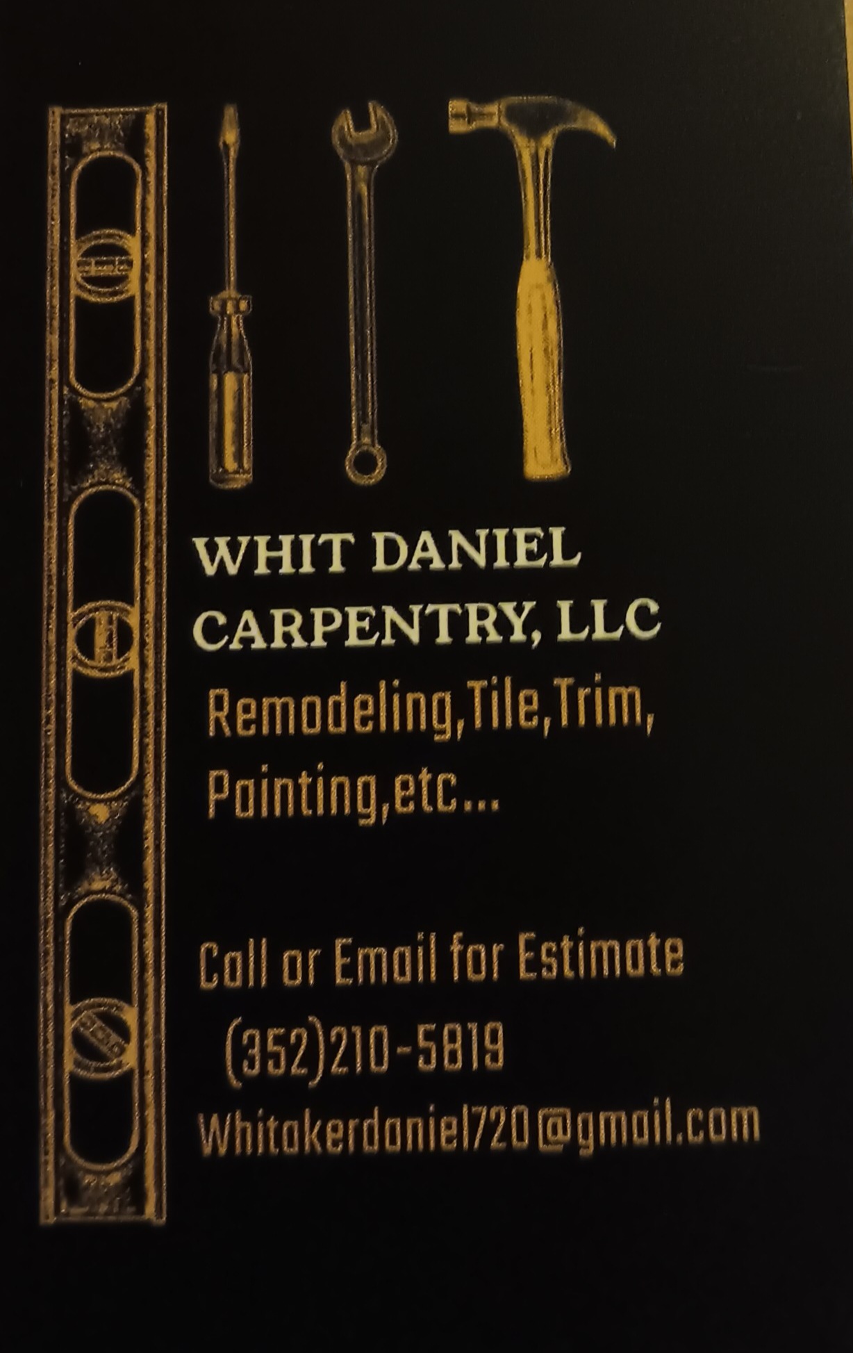 Whit Daniel Carpentry LLC Logo