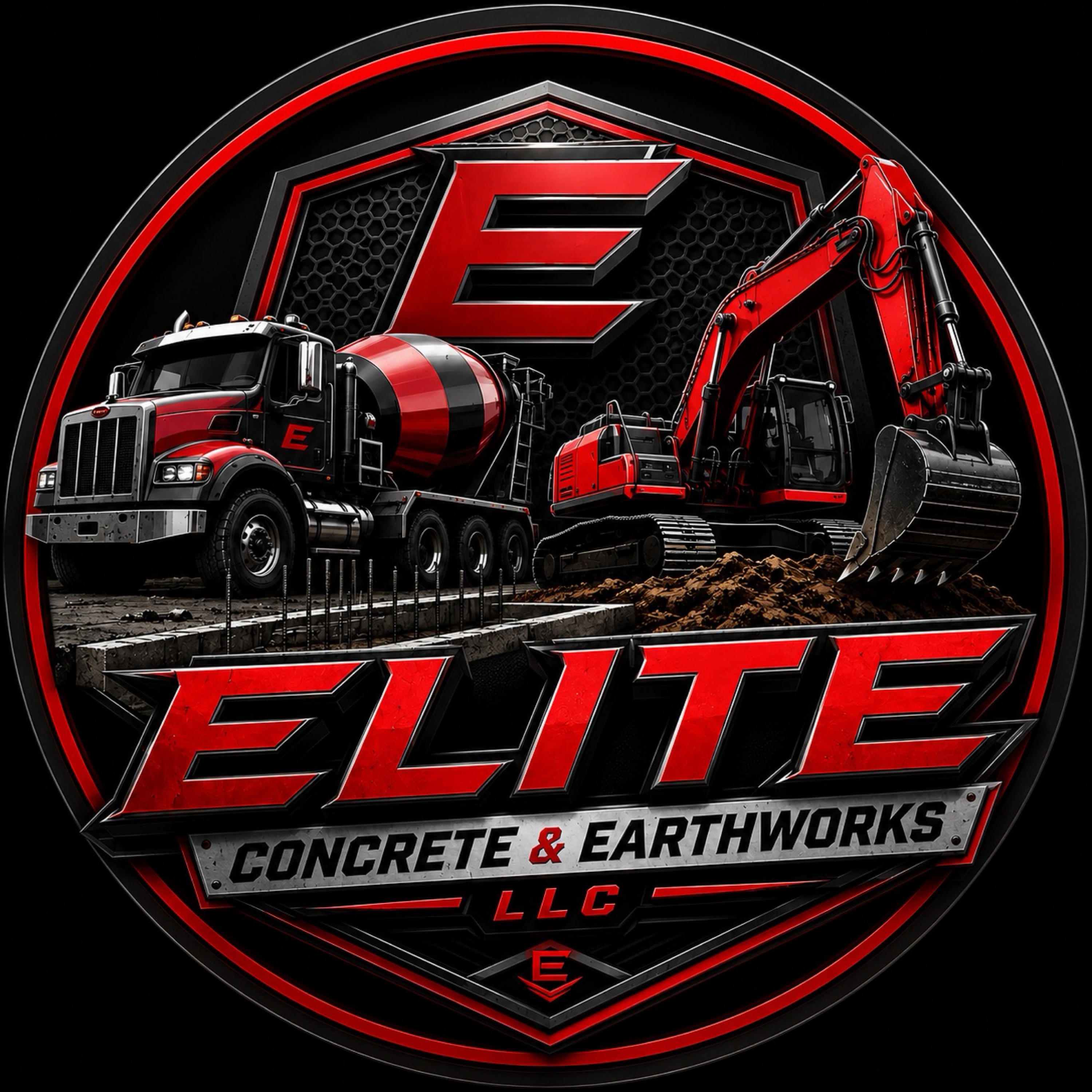 Elite Concrete & Earthworks LLC Logo