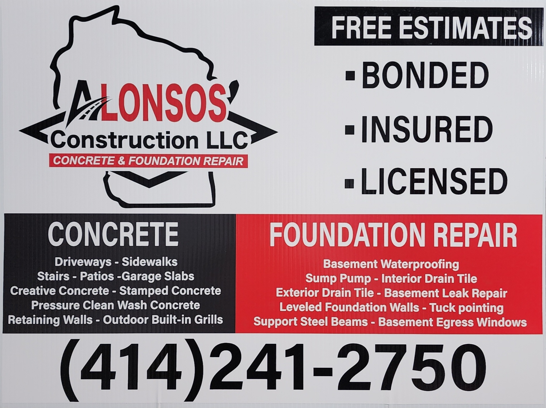 Alonso's Construction LLC Logo