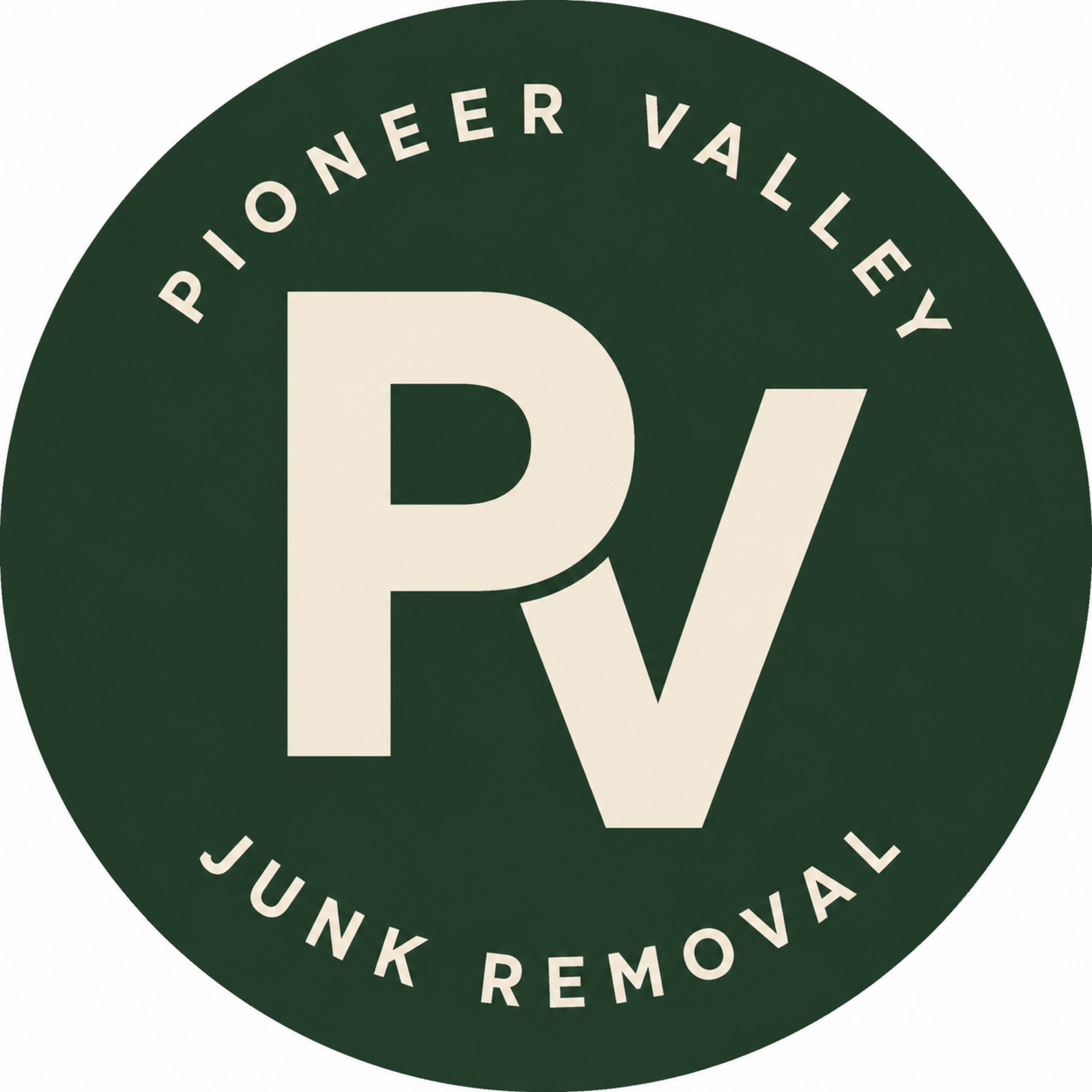Pioneer Valley Junk Removal Logo