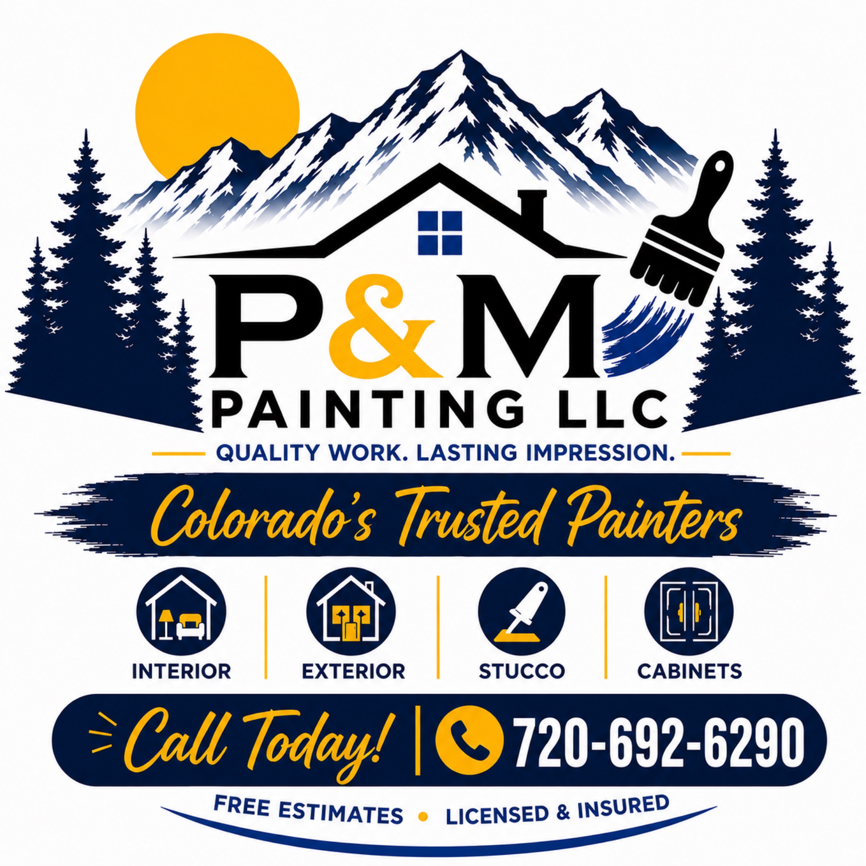 P&M Painting Logo