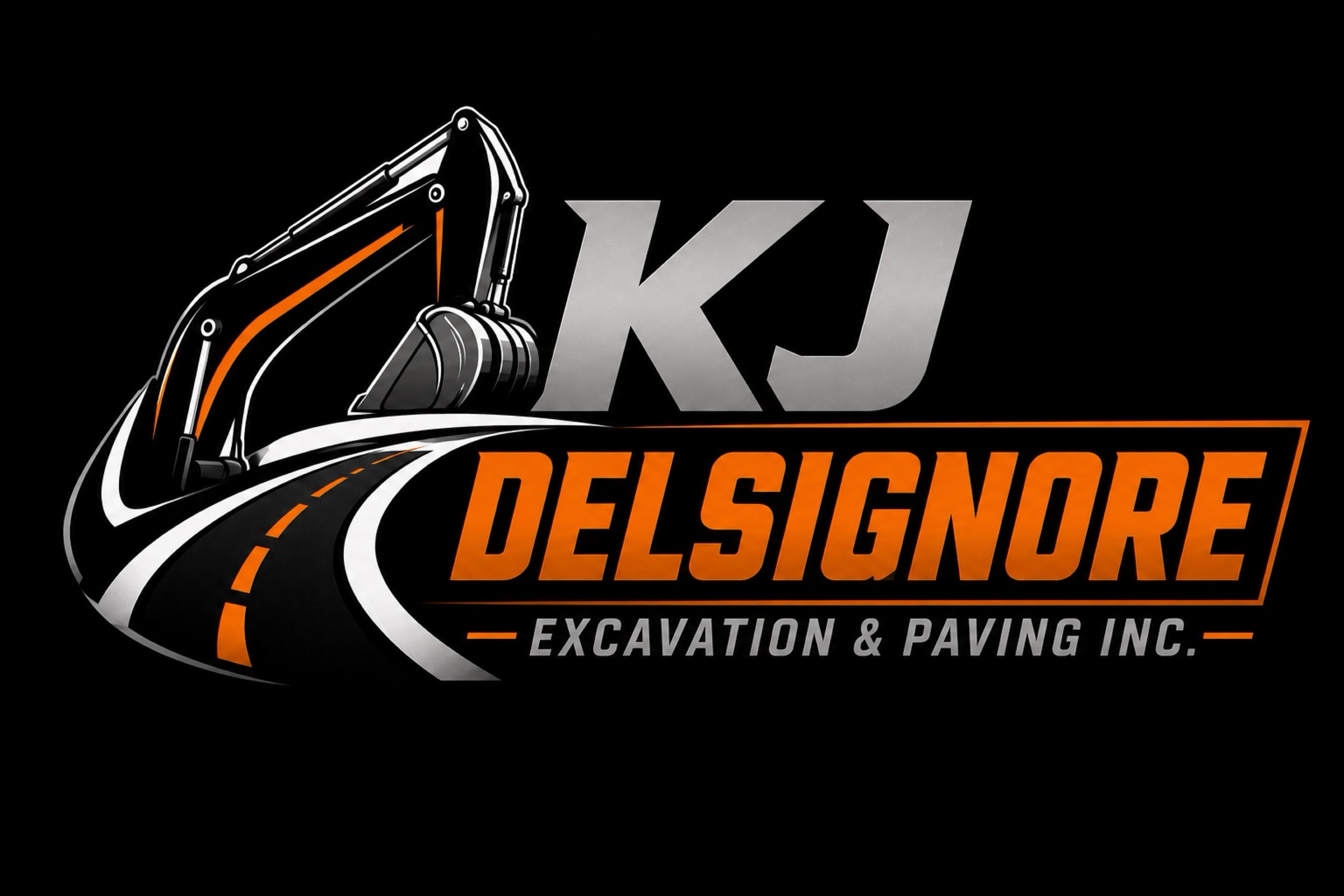 KJ Delsignore Excavation & Paving inc. Logo