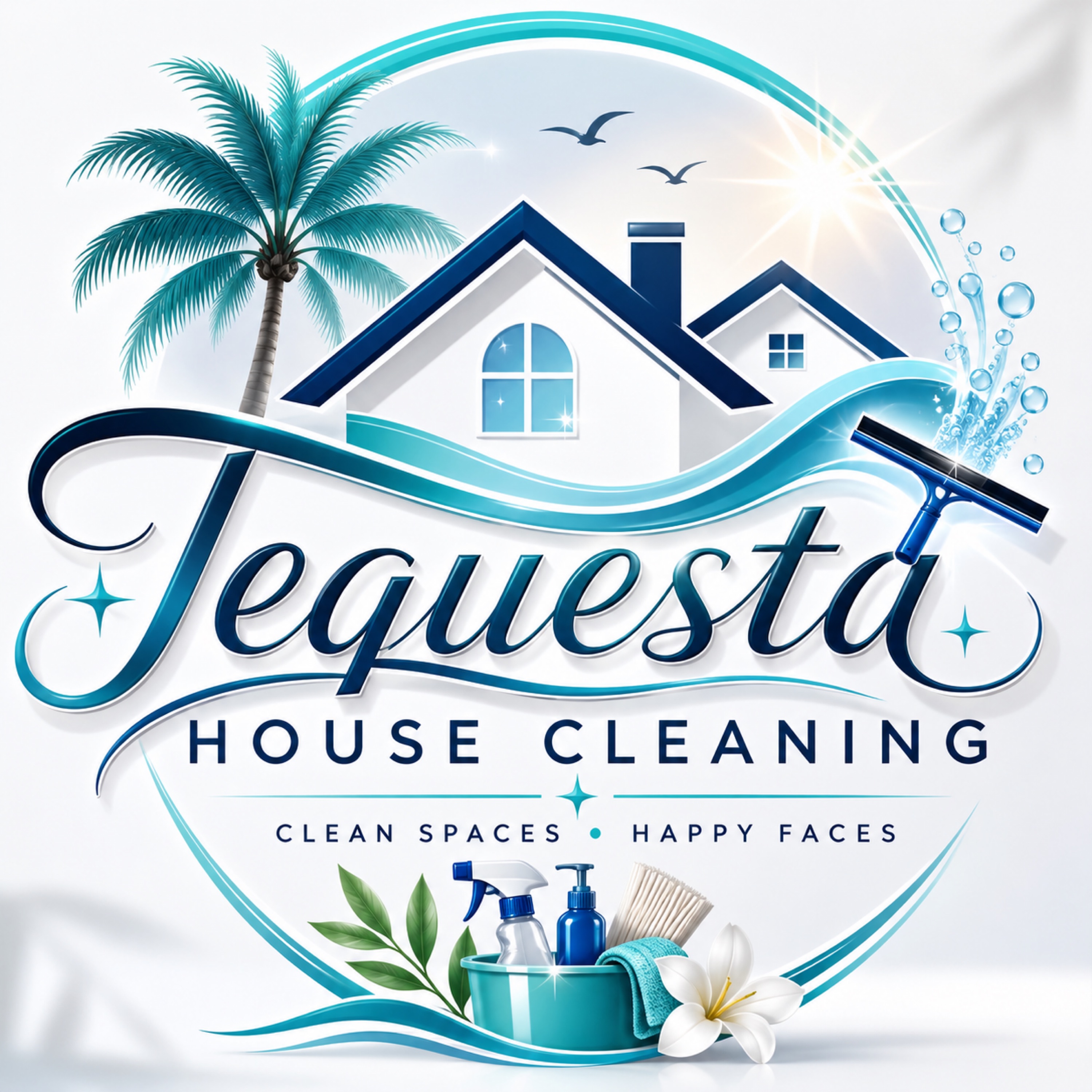Tequesta House Cleaning Logo