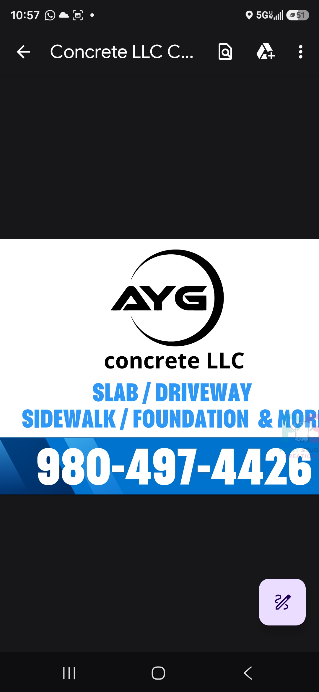 AYG CONCRETE Logo