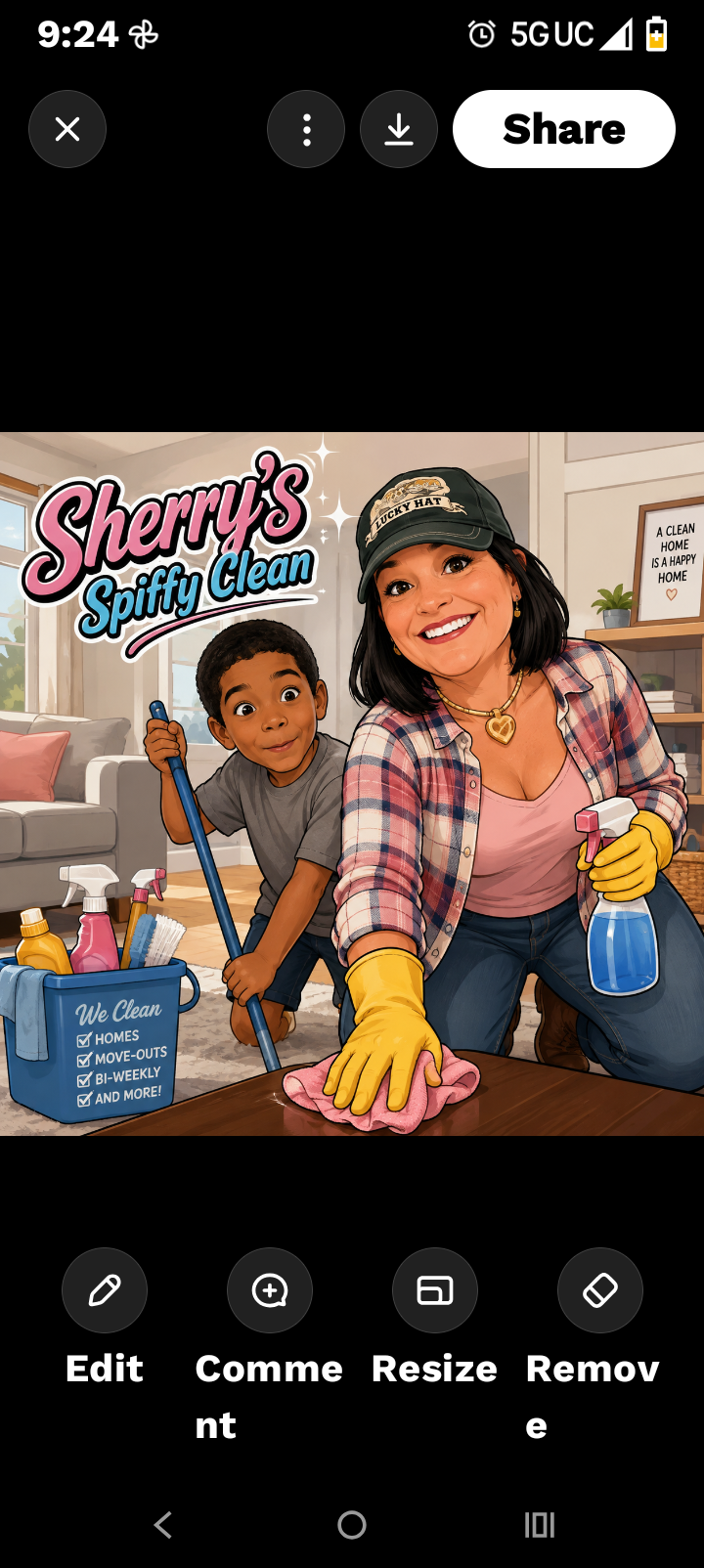 Sherry's Spiffy Clean Logo