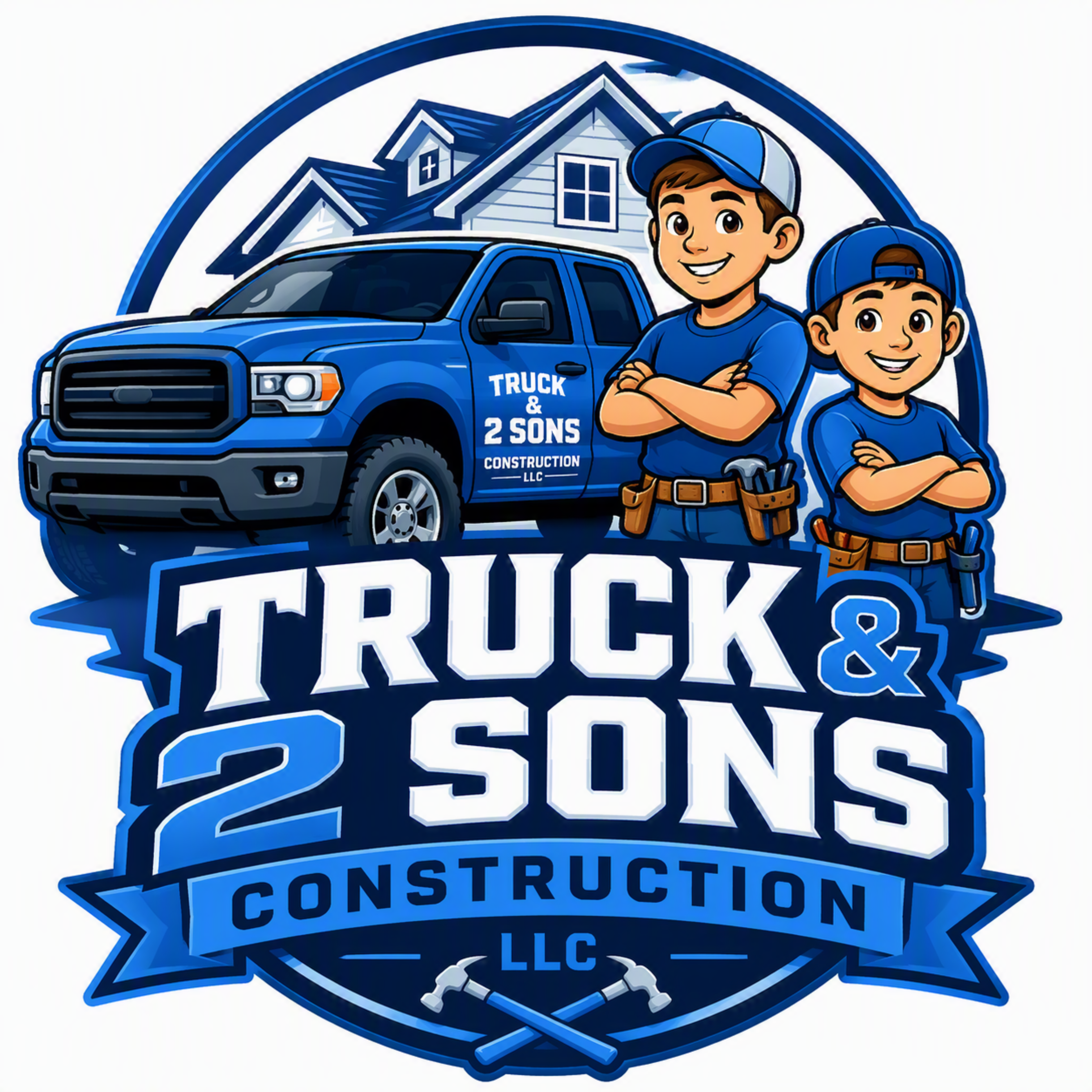 Truck & 2 Sons Construction LLC Logo