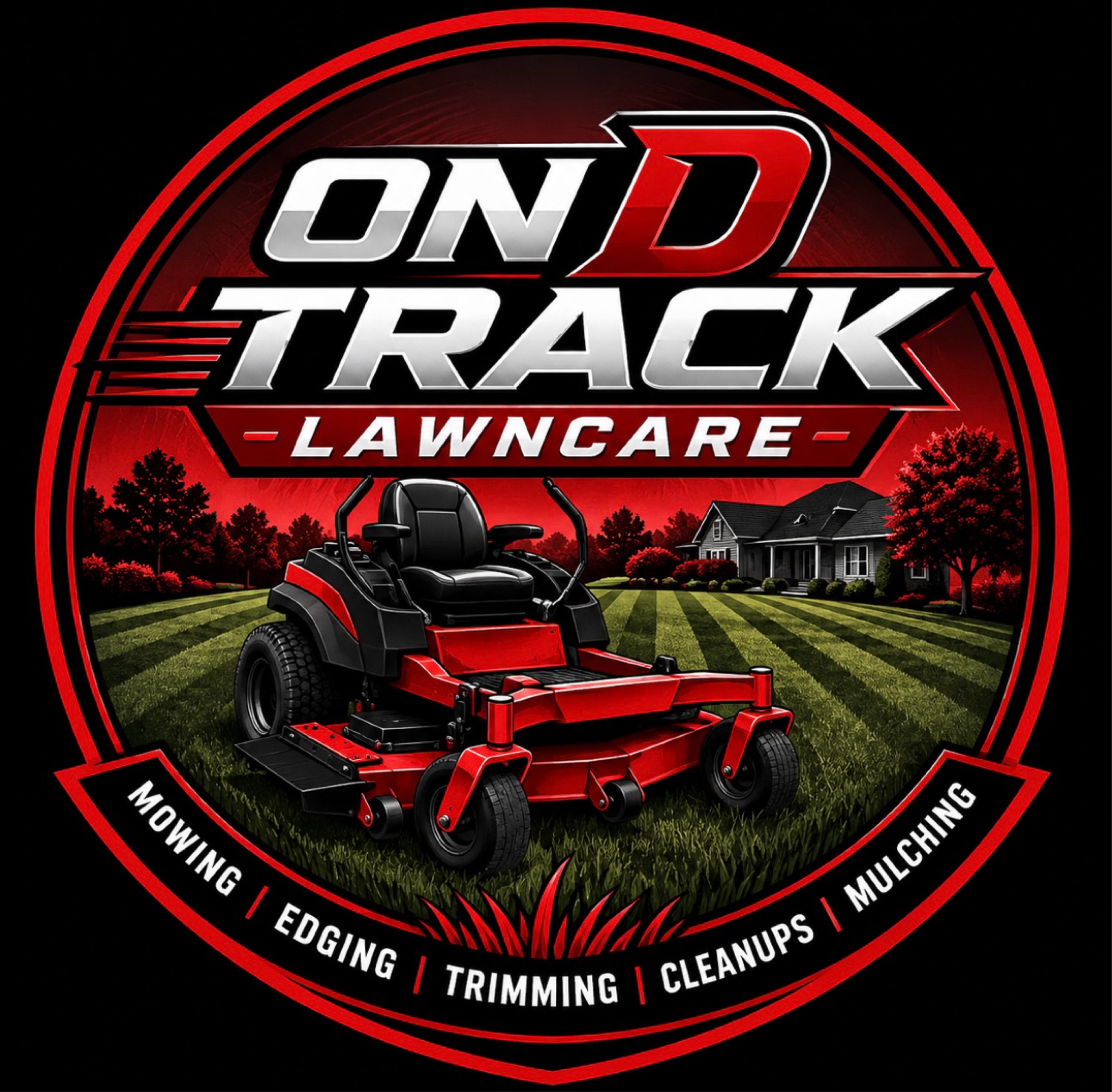 On D track landscaping Logo