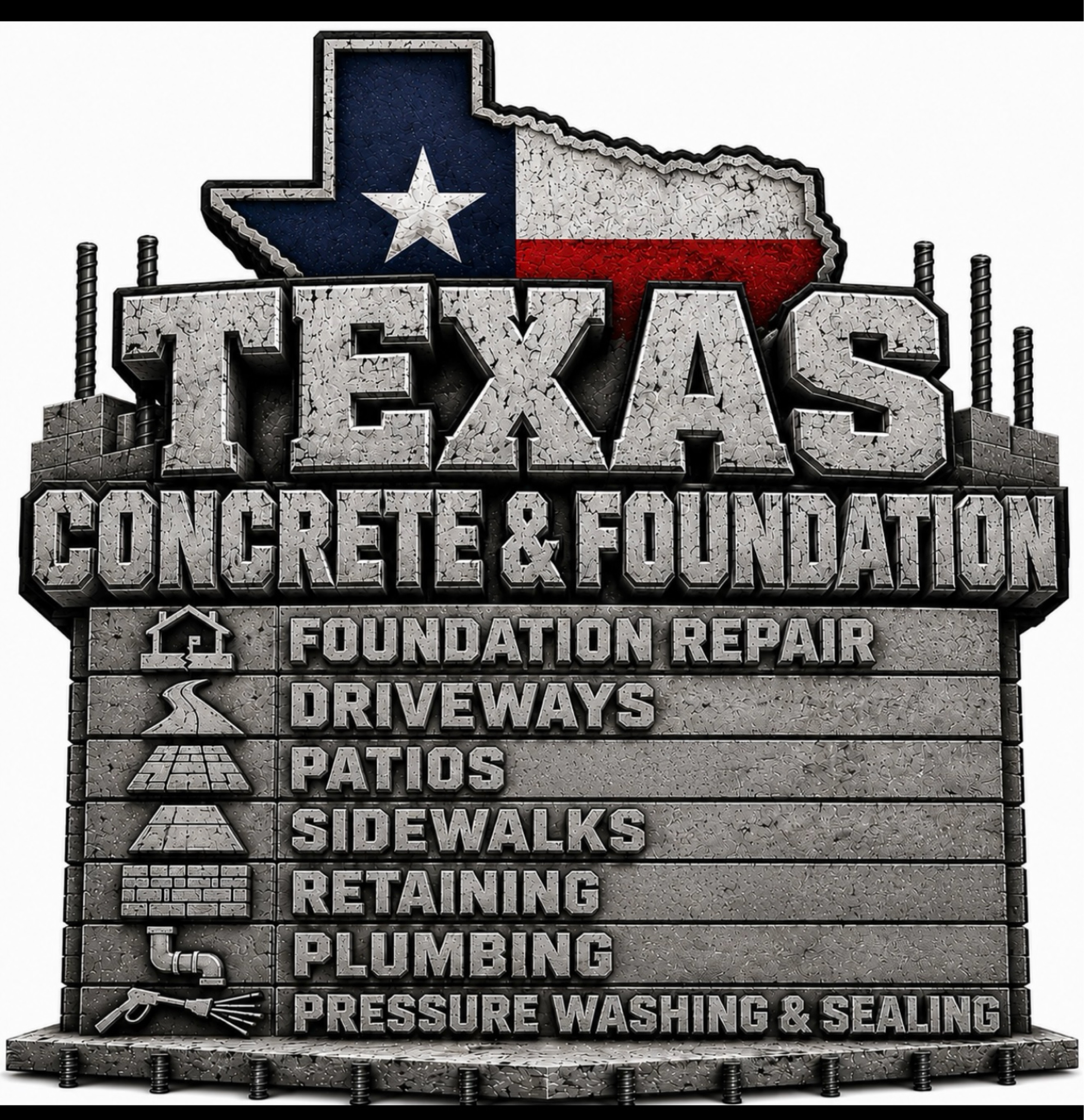 Texas Concrete & Foundation Logo