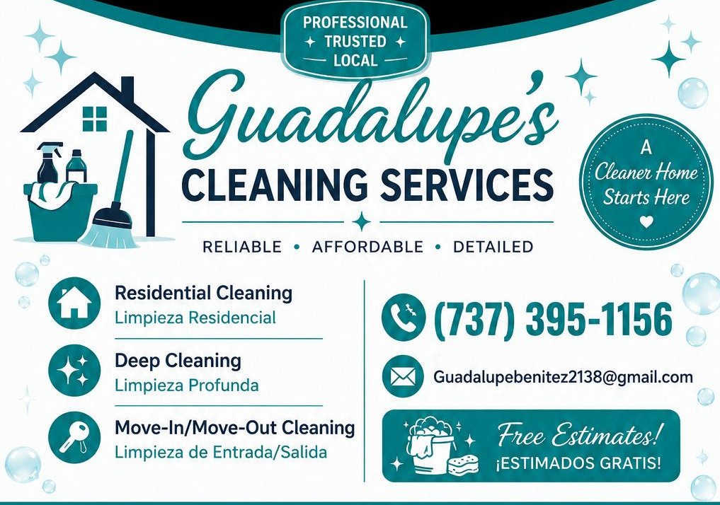Guadalupes's Cleaning services Logo