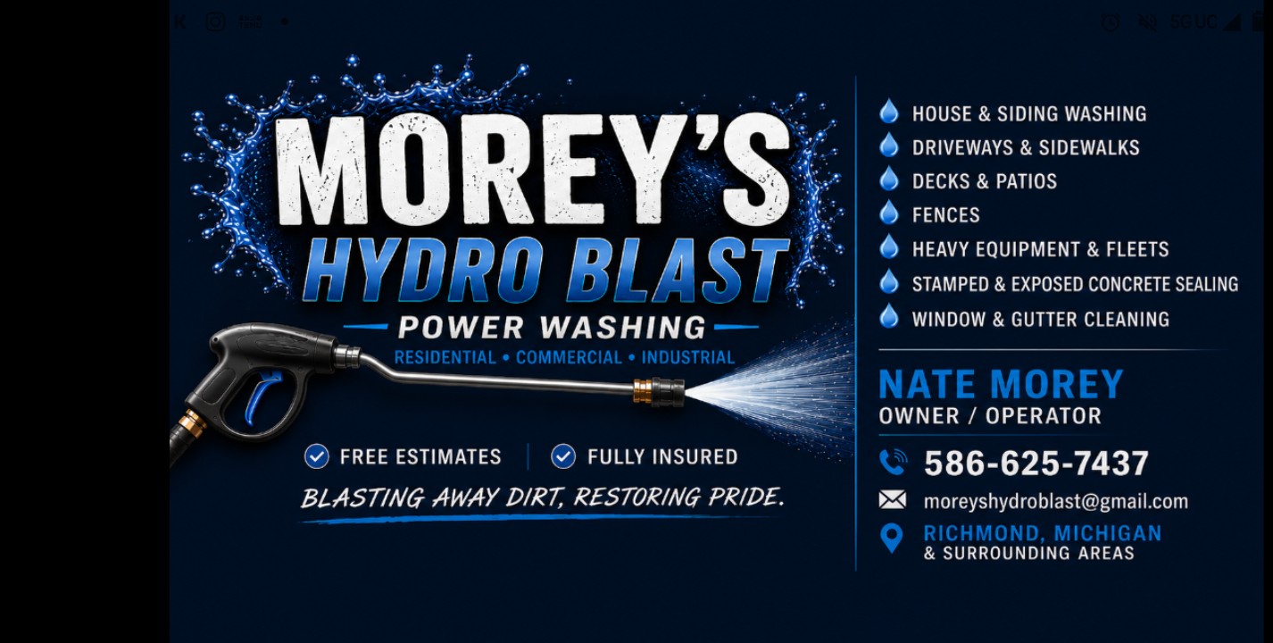 Morey's hydro blast Logo