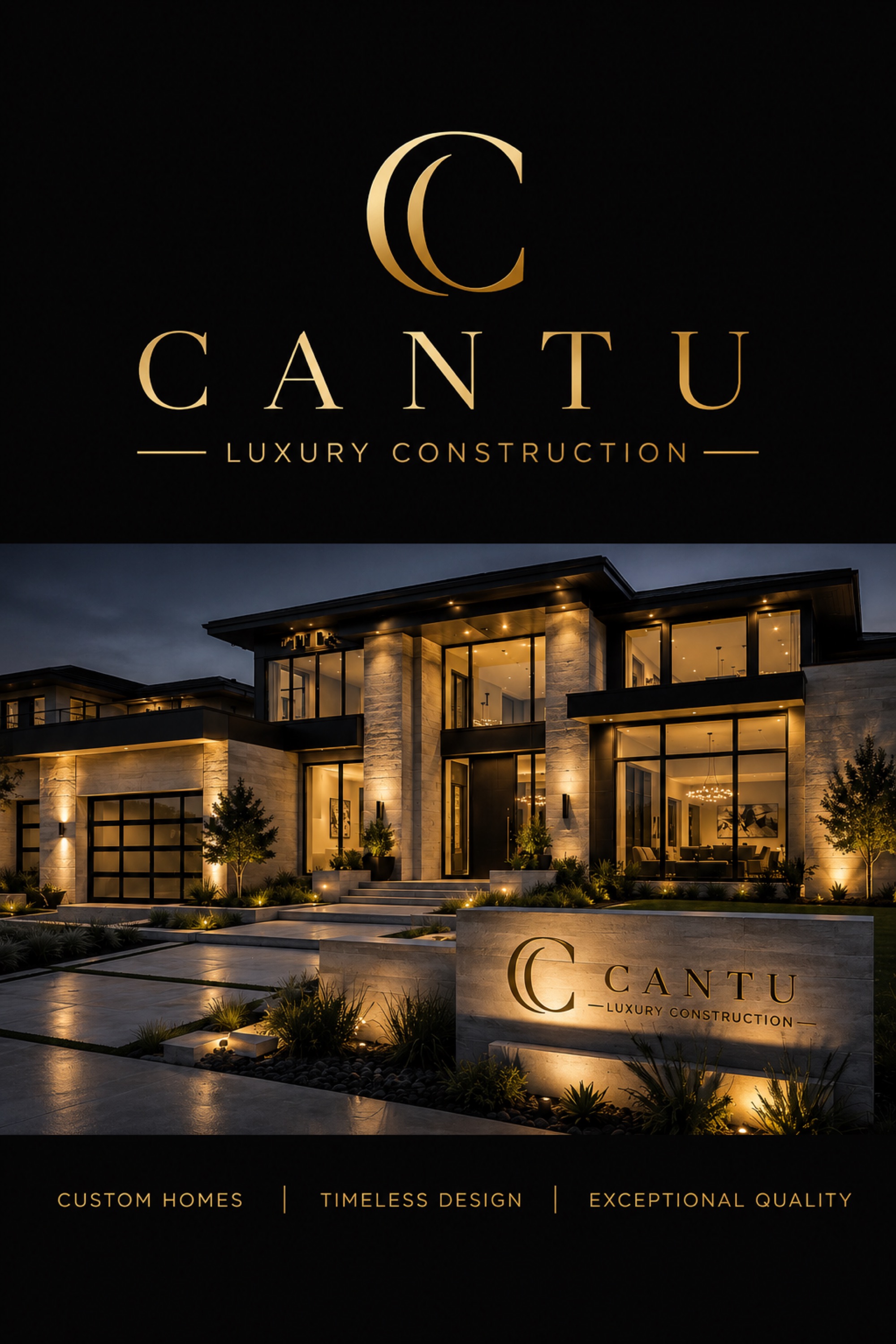 Cantu luxury construction Logo