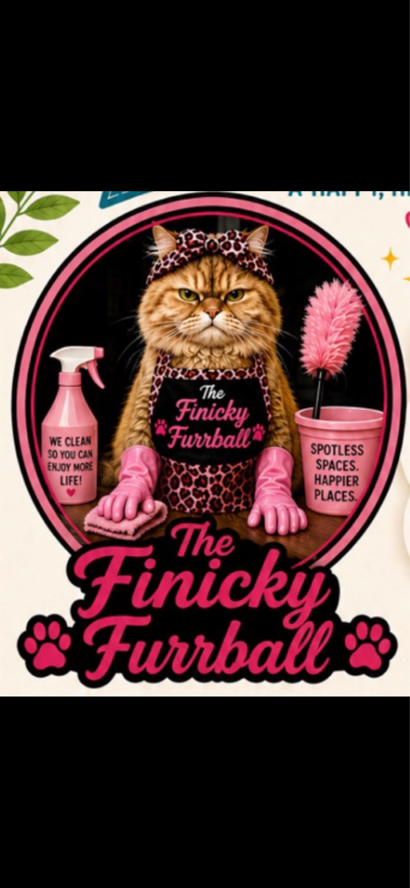 The Finicky Furrball Logo