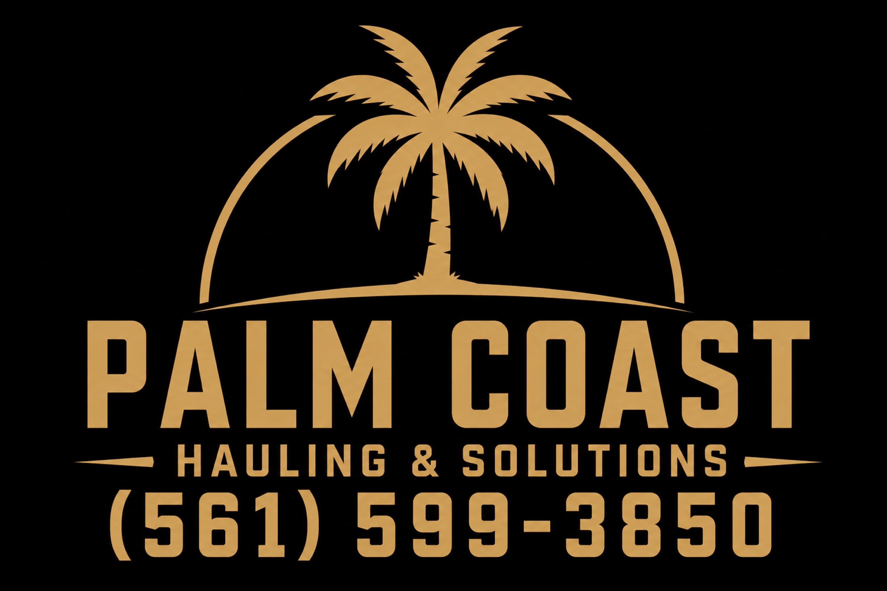 Palm Coast Hauling & Solutions Logo