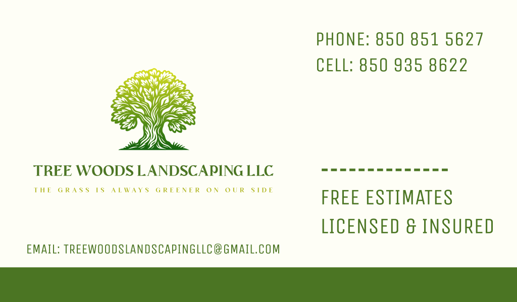 Tree woods landscaping Logo