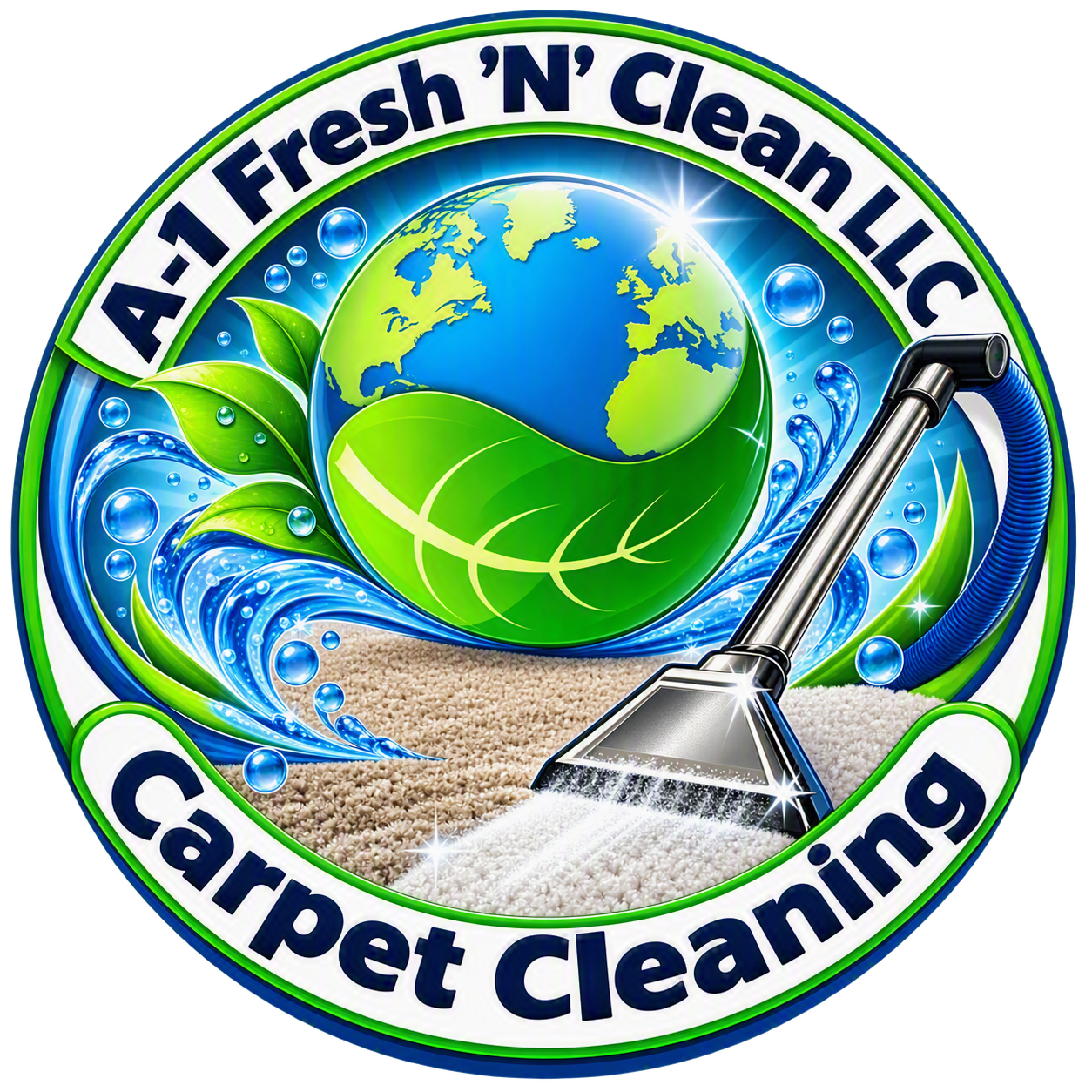A1 Fresh & Clean Carpet Cleaning. Logo